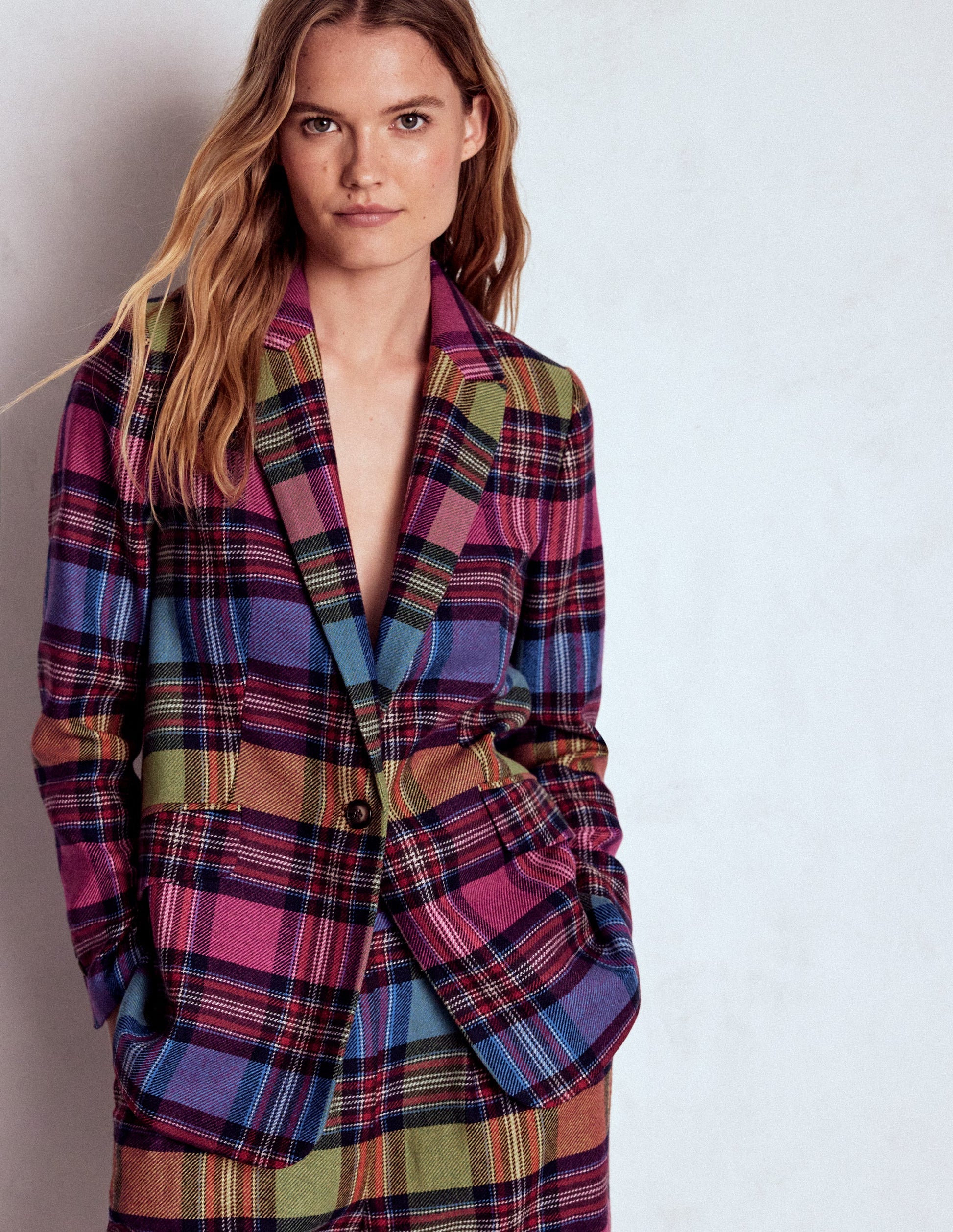 Woodbridge Check Blazer-Multi Blanket Check-4