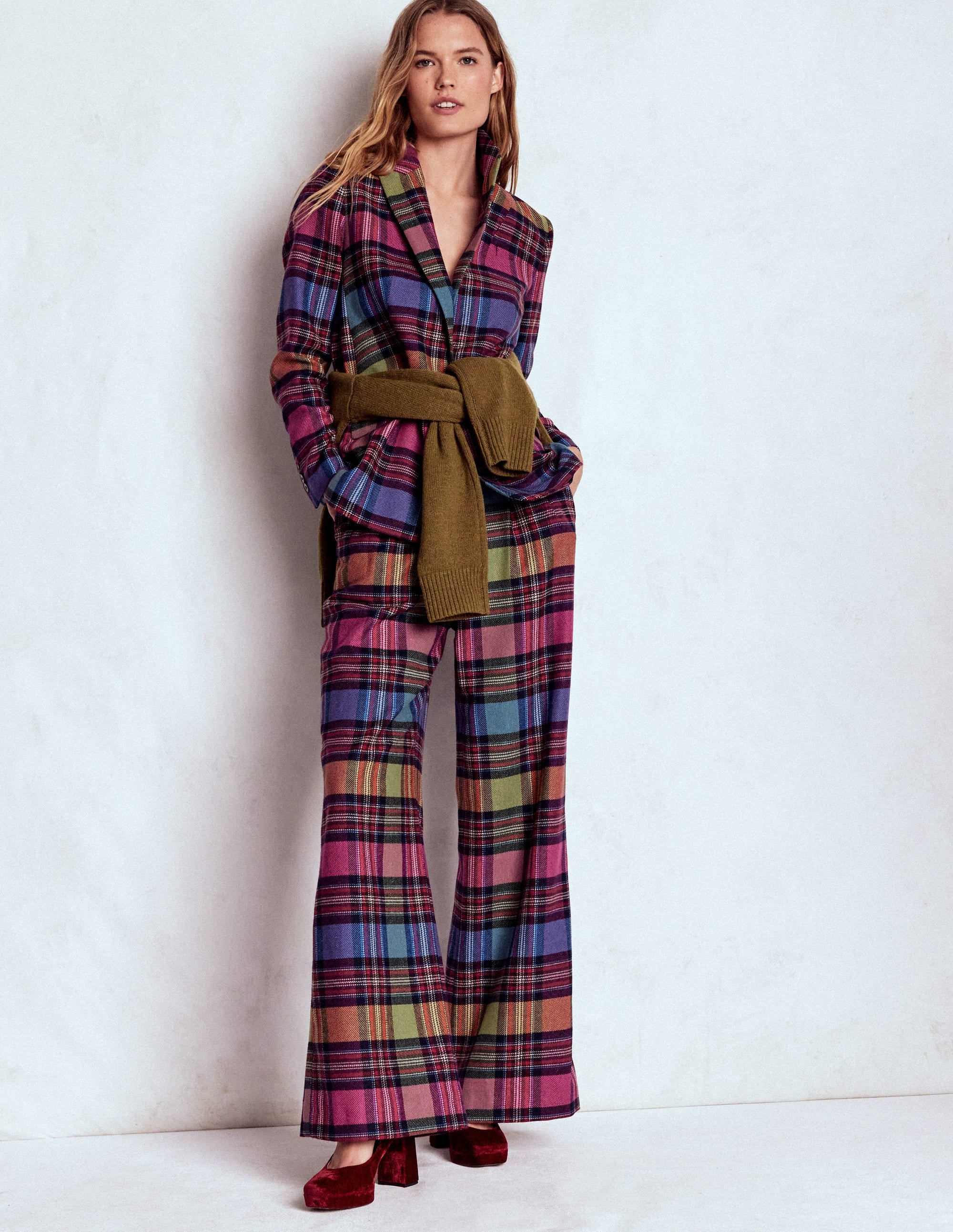 Woodbridge Check Blazer-Multi Blanket Check - Image 6