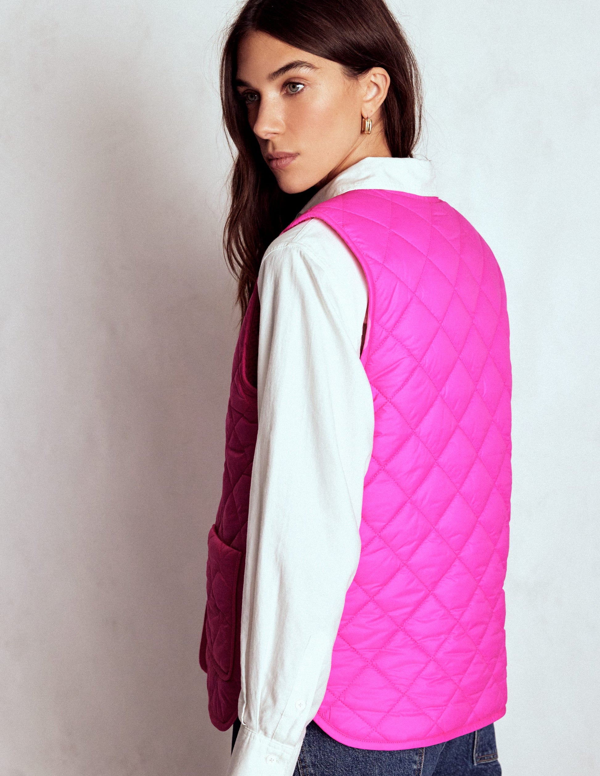 Clerkenwell Reversible Gilet-Pink Ribbon-3