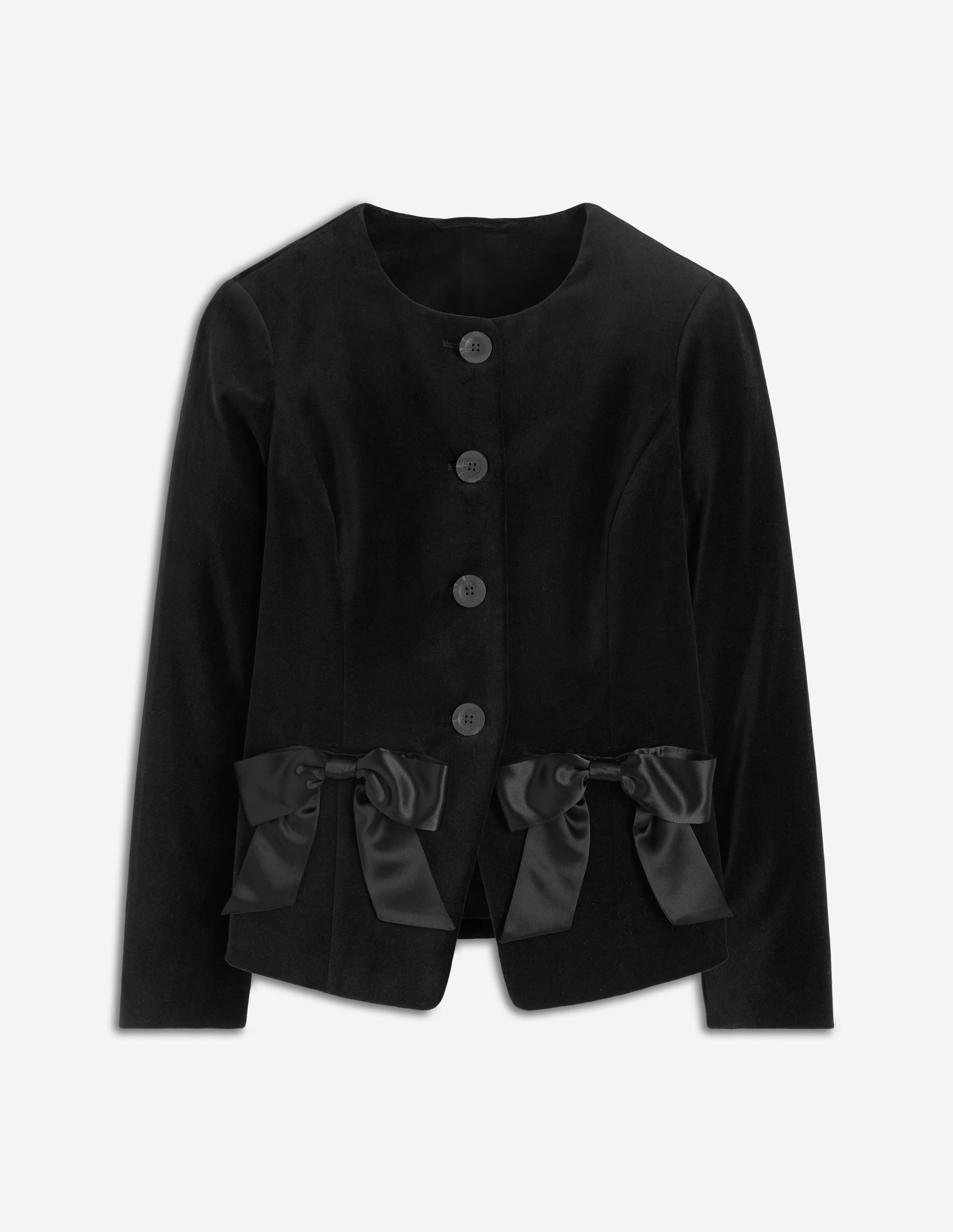 Hampstead Velvet Blazer-Black - Image 5