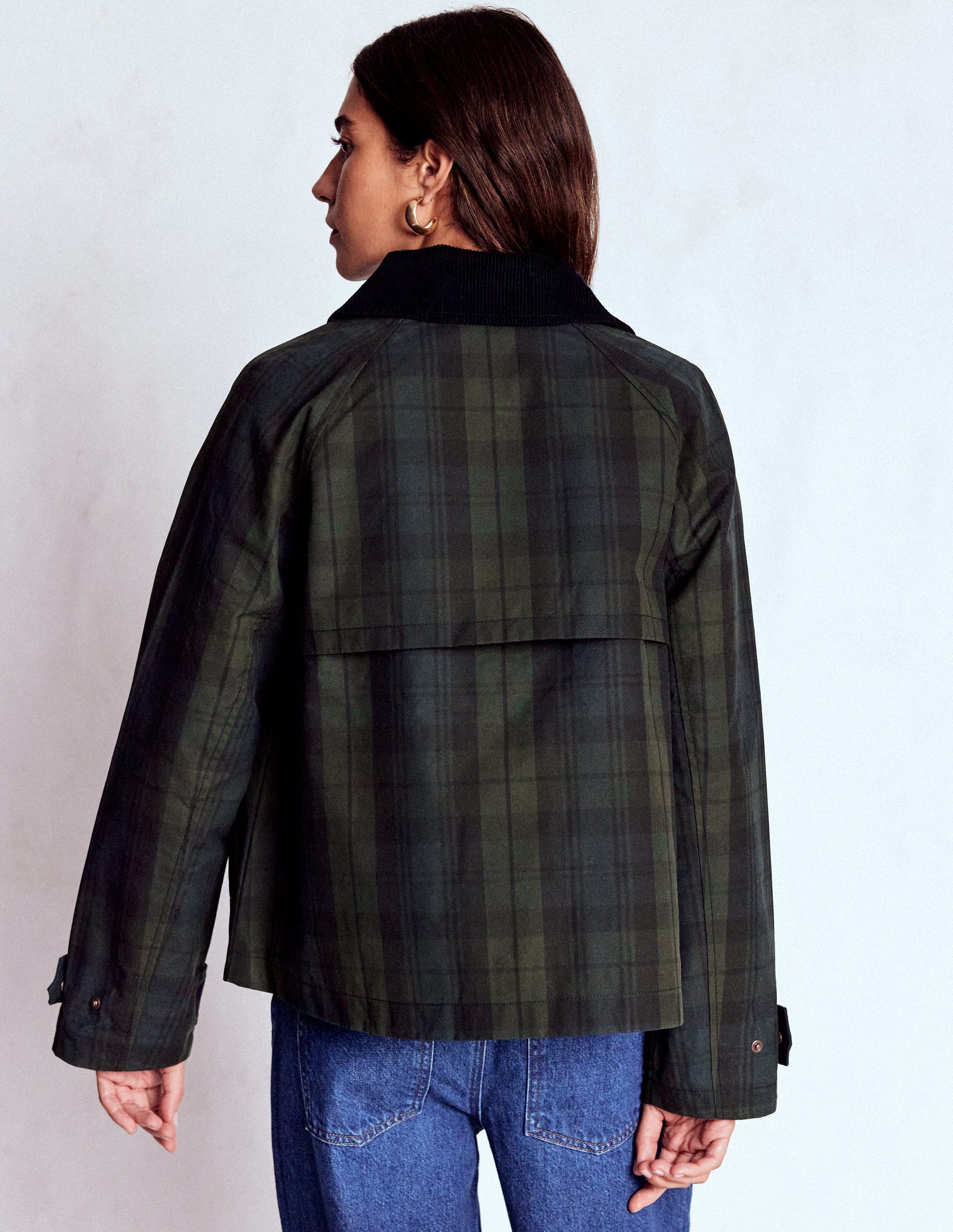 Raglan Wax Jacket-BLACKWATCH-3