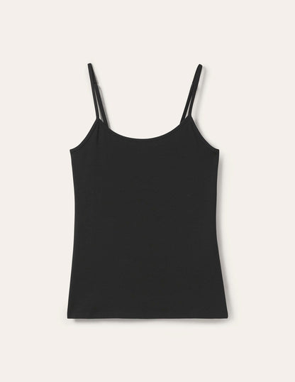 Plain Cami Top-Black-5