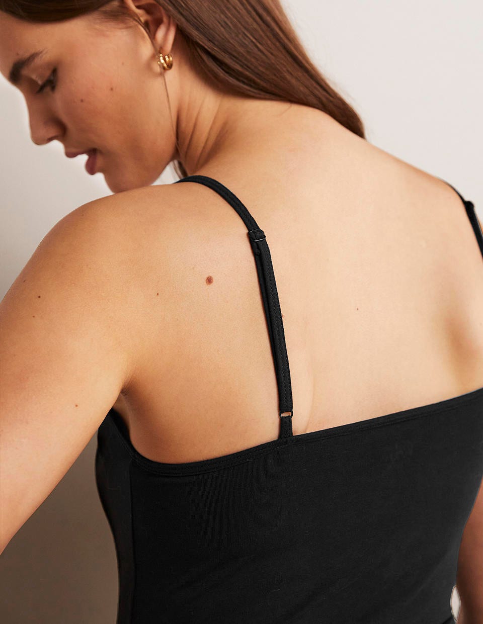Plain Cami Top-Black - Image 2
