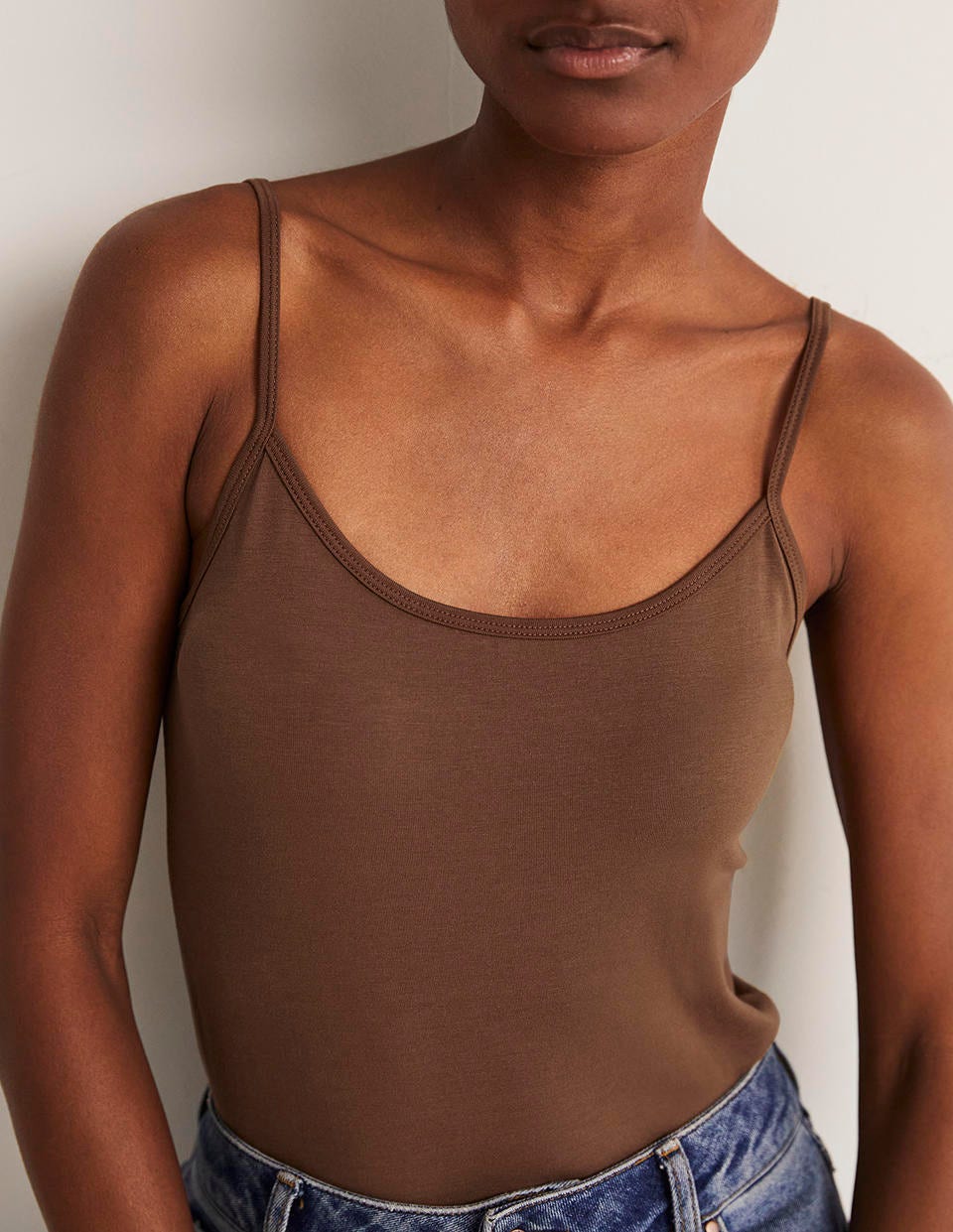 Plain Cami Top - Deep Brown | Boden USA