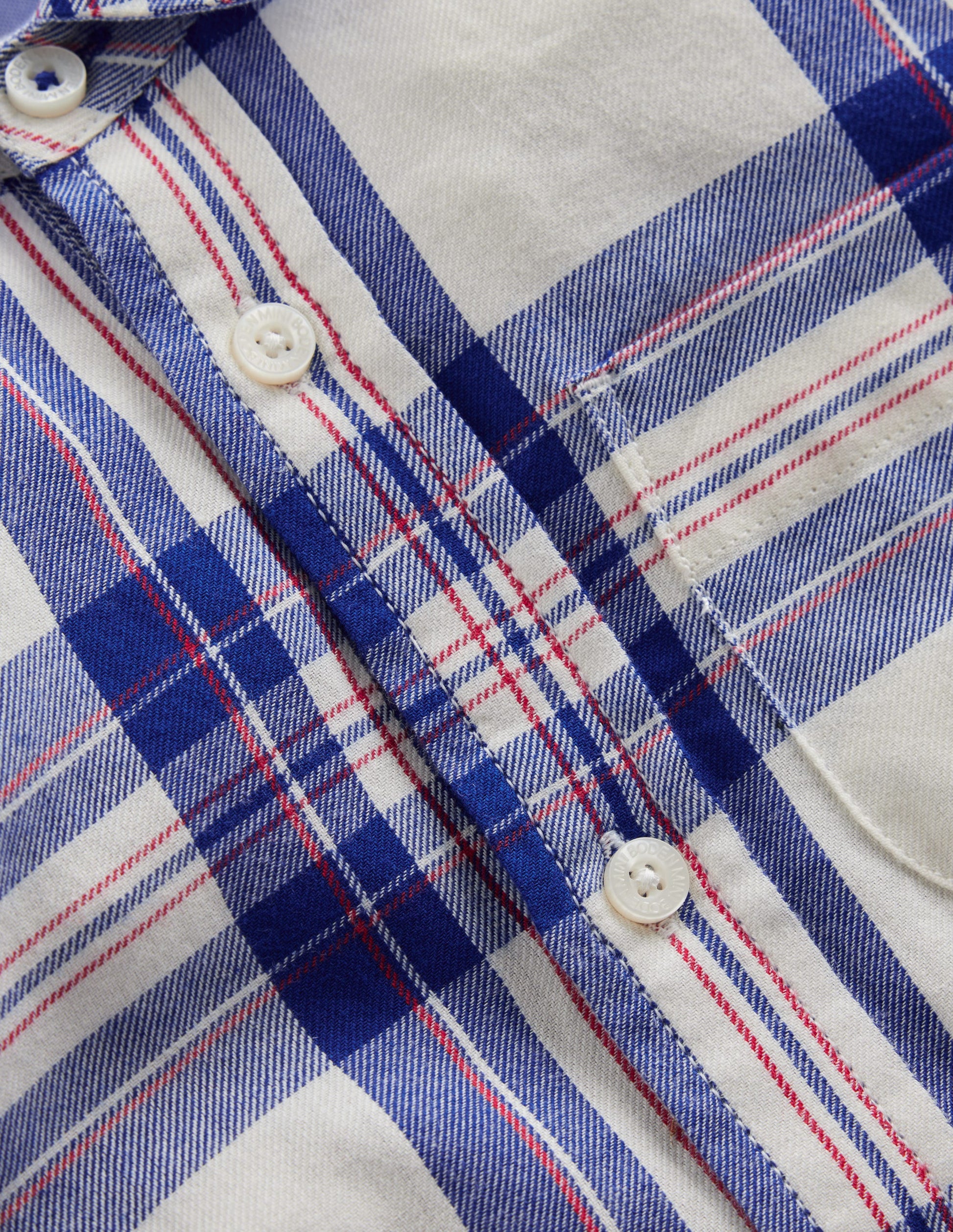 Cosy Cotton Check Shirt-Papyrus and Surf The Web Check-3