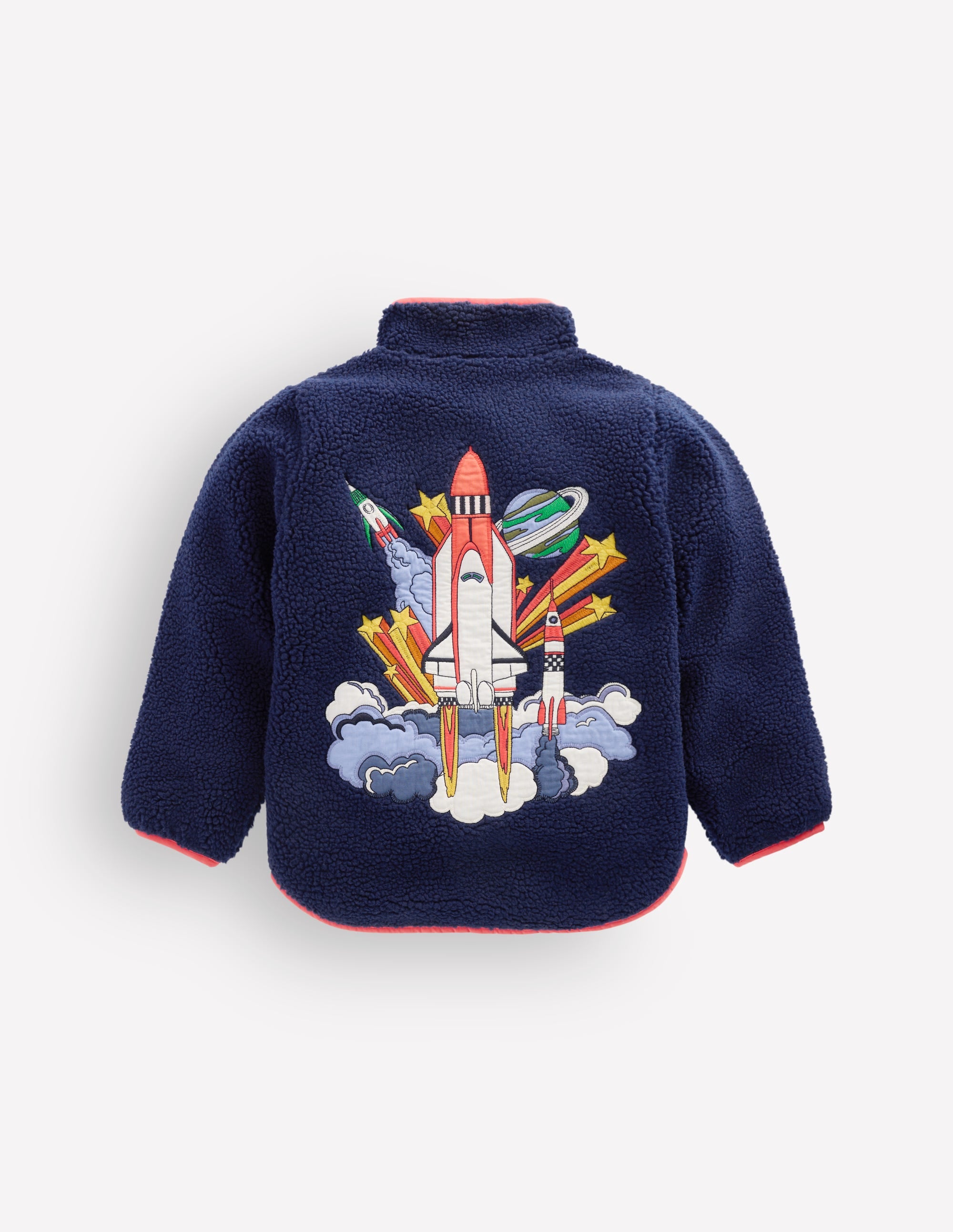 Cosy Borg Jacket-College Navy Space - Image 4