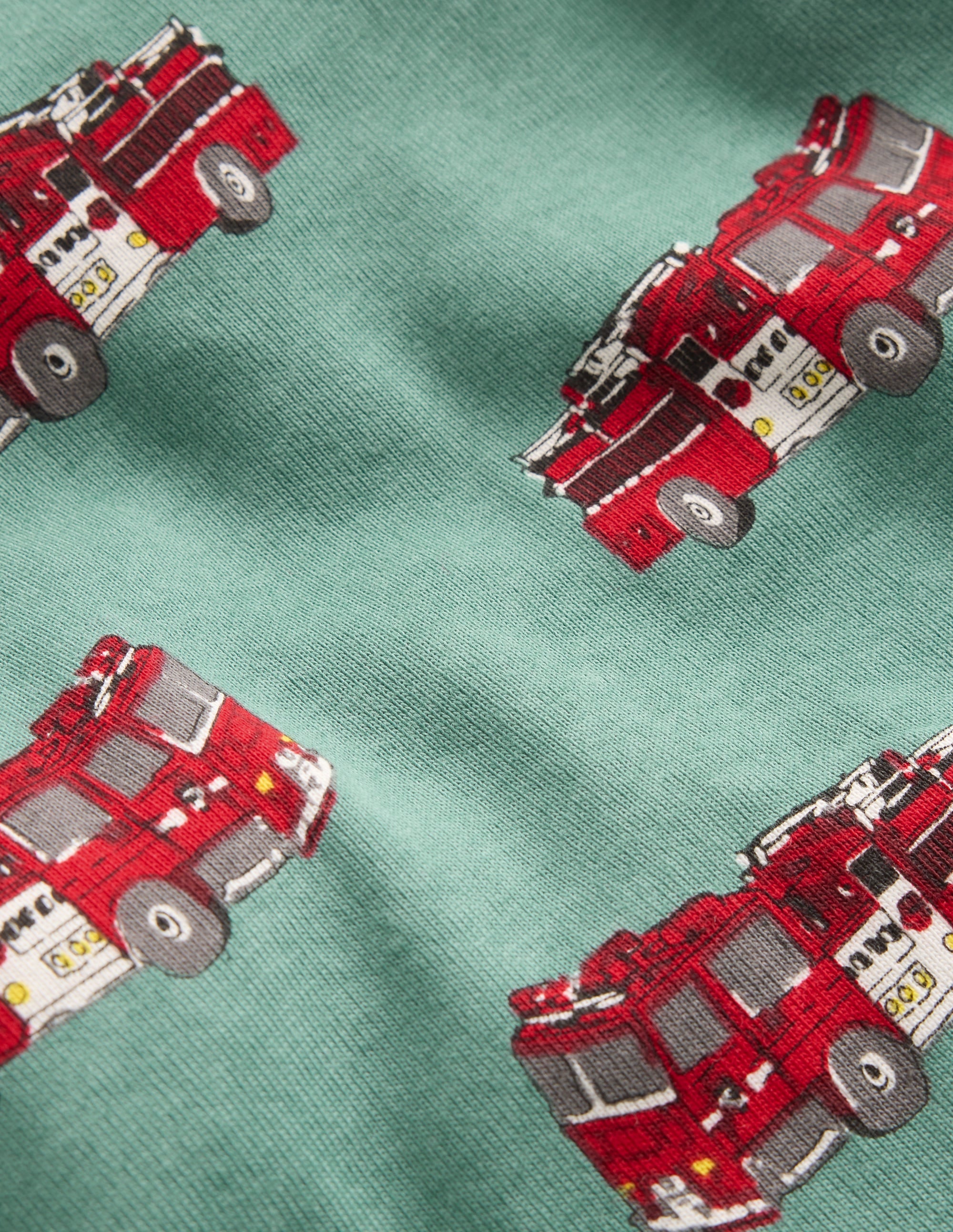 Snug Long John Pajamas-Fire Trucks - Image 3