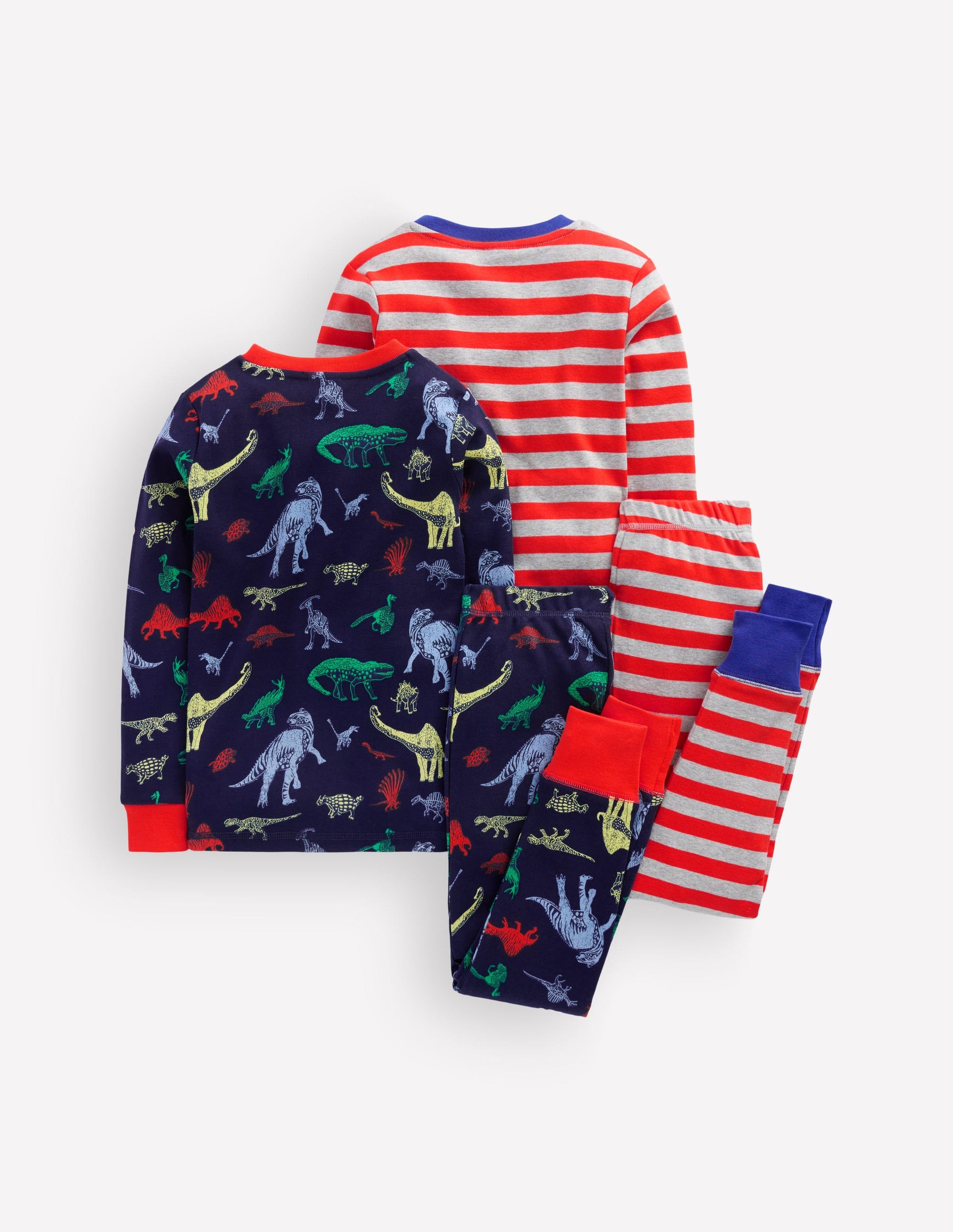 Snug Twin Pack Pajamas-Dinos-2