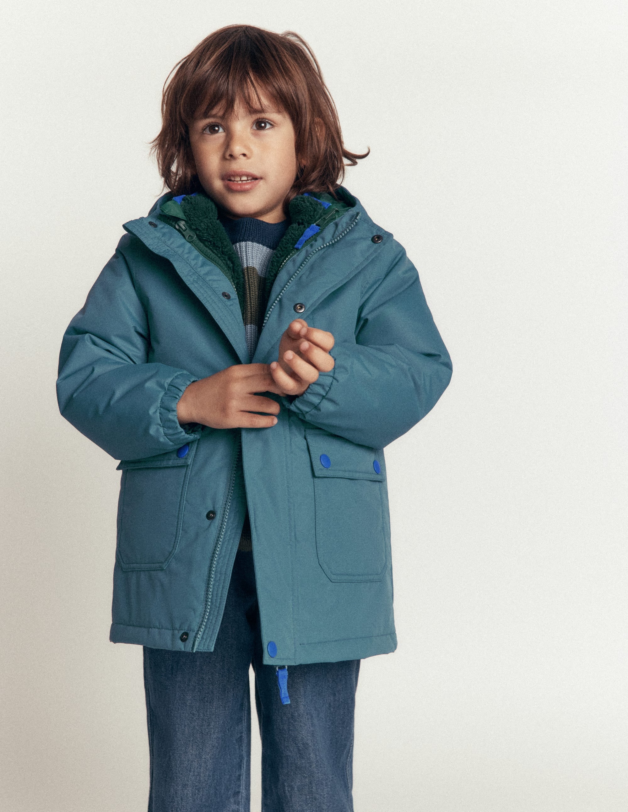 4-in-1 Waterproof Coat-Strom Blue - Image 1