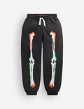 Halloween Glow Sweatpants-Shadow Grey Skeleton