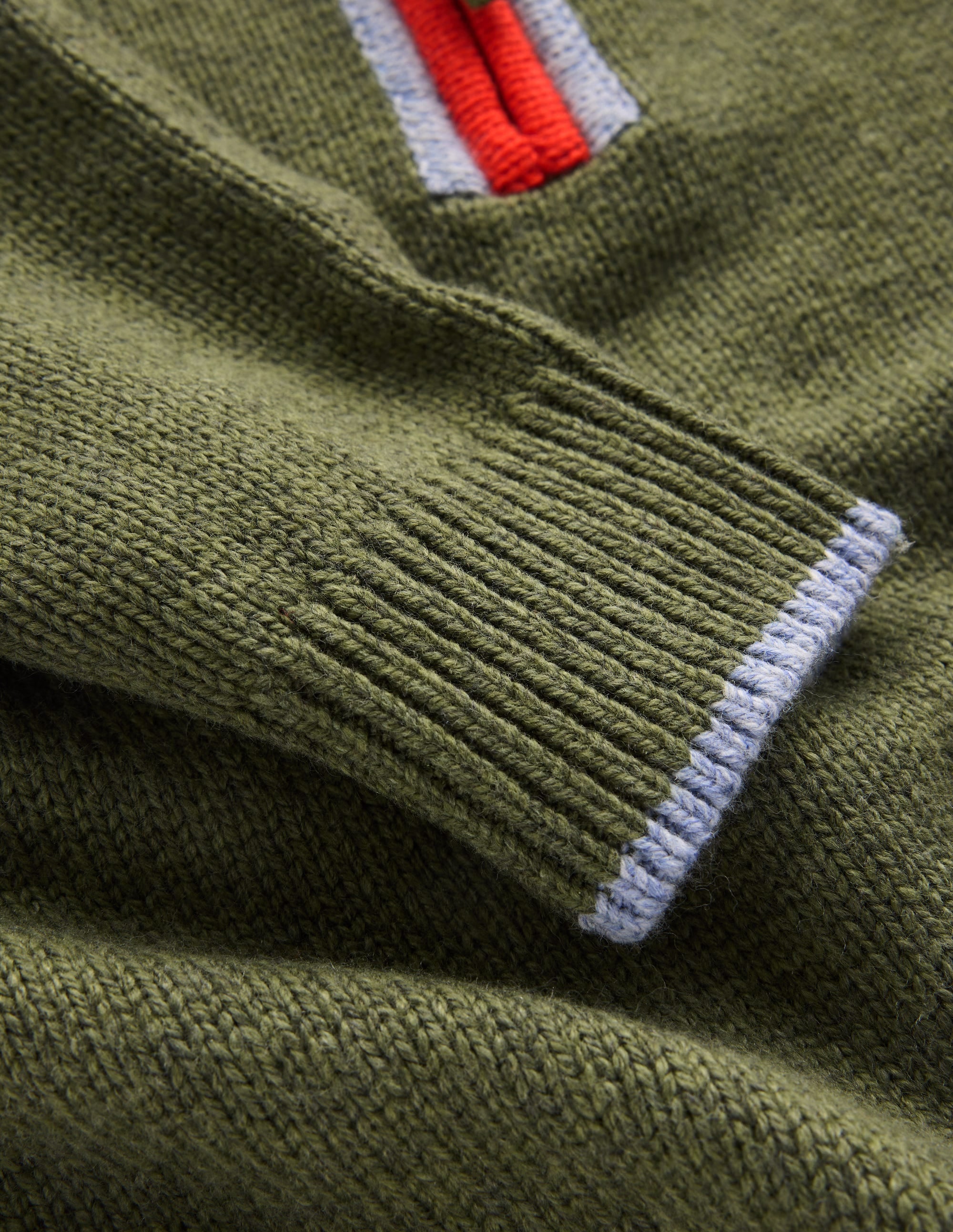 Heritage Half-Zip Sweater-Chive Marl - Image 5
