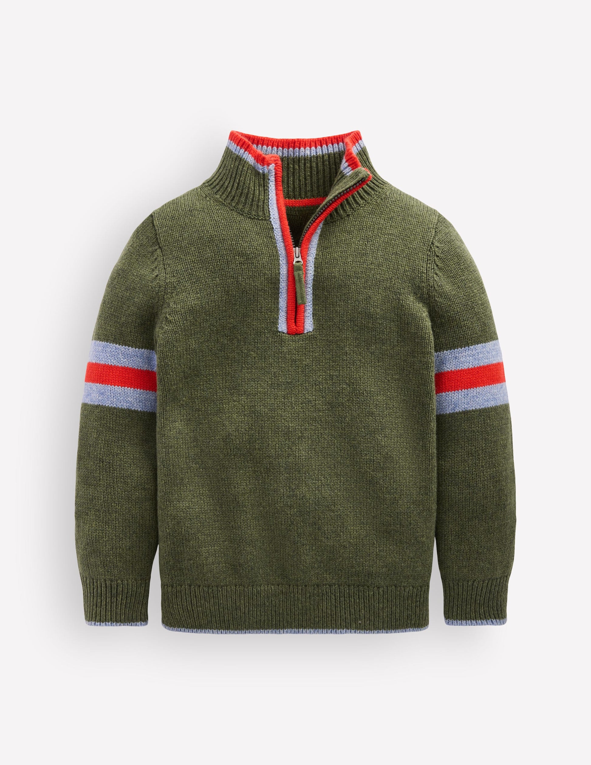 Heritage Half-Zip Sweater-Chive Marl-3