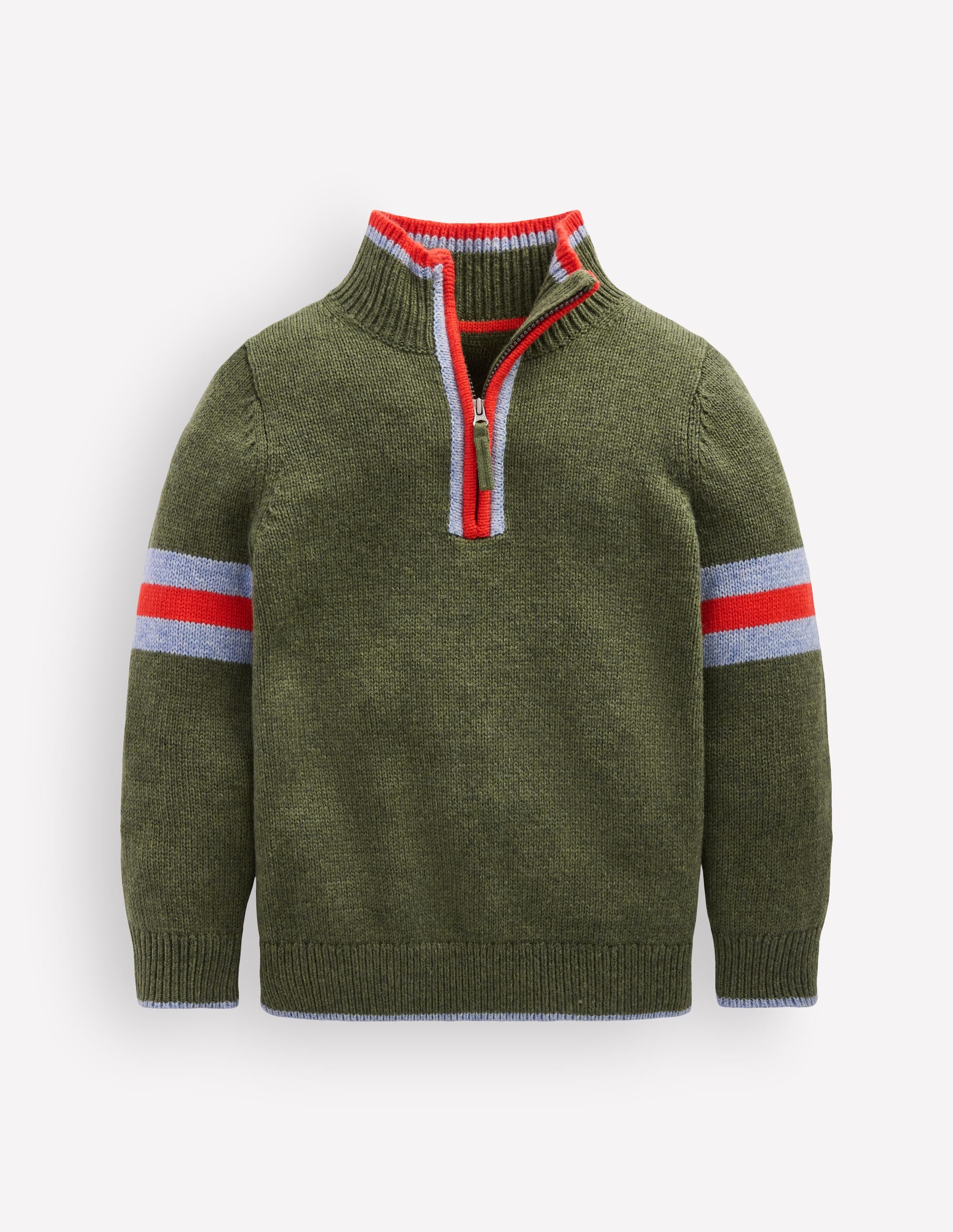 Heritage Half-Zip Sweater-Chive Marl - Image 3