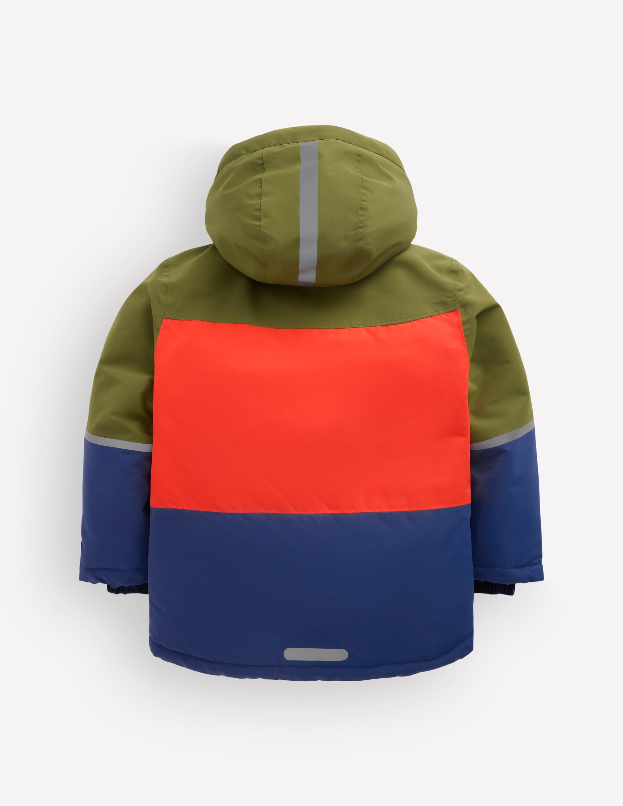 All-weather Waterproof Coat-Khaki Colour Block - Image 6