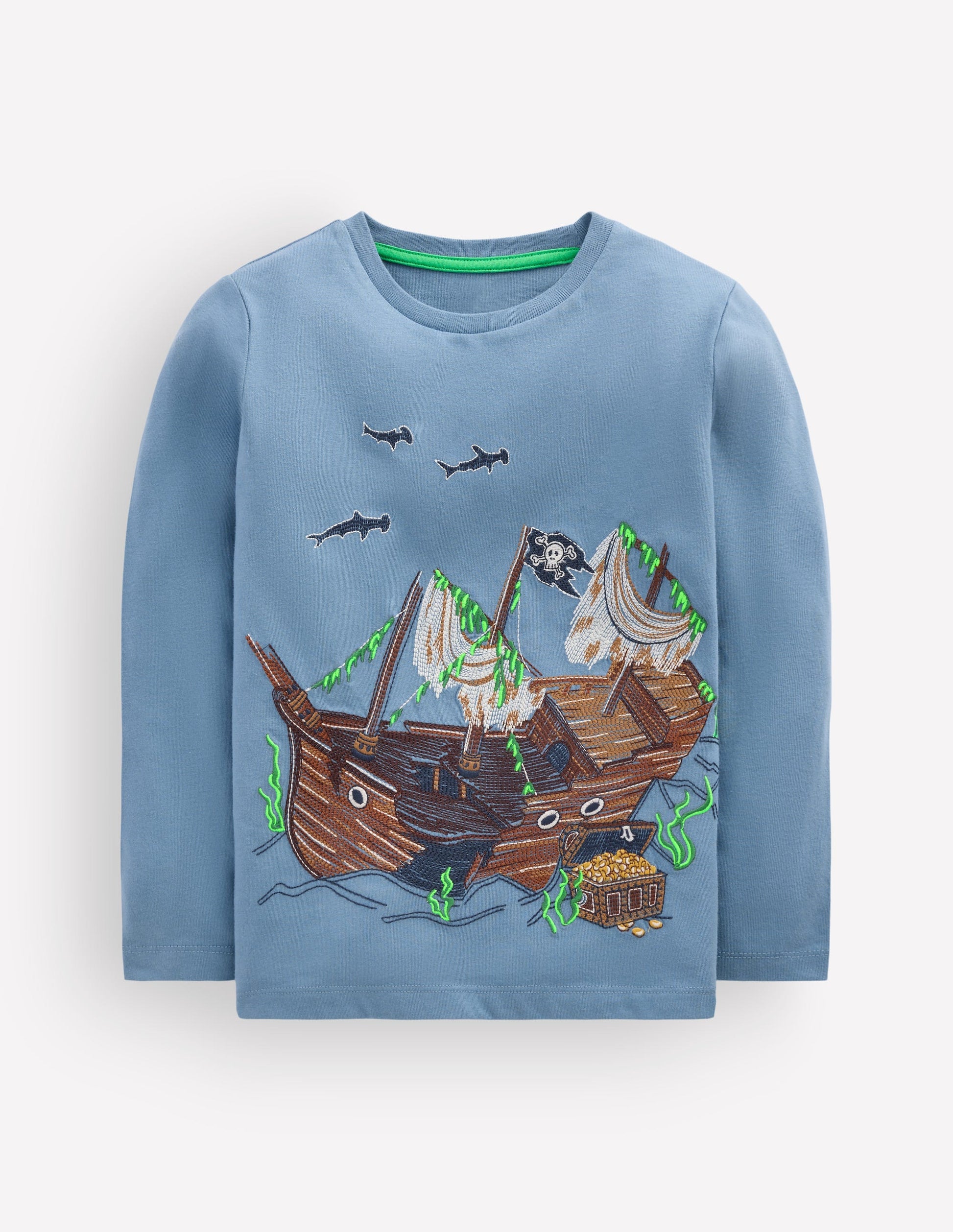 Glow Superstitch T-shirt-Blue Aura Shipwreck-2