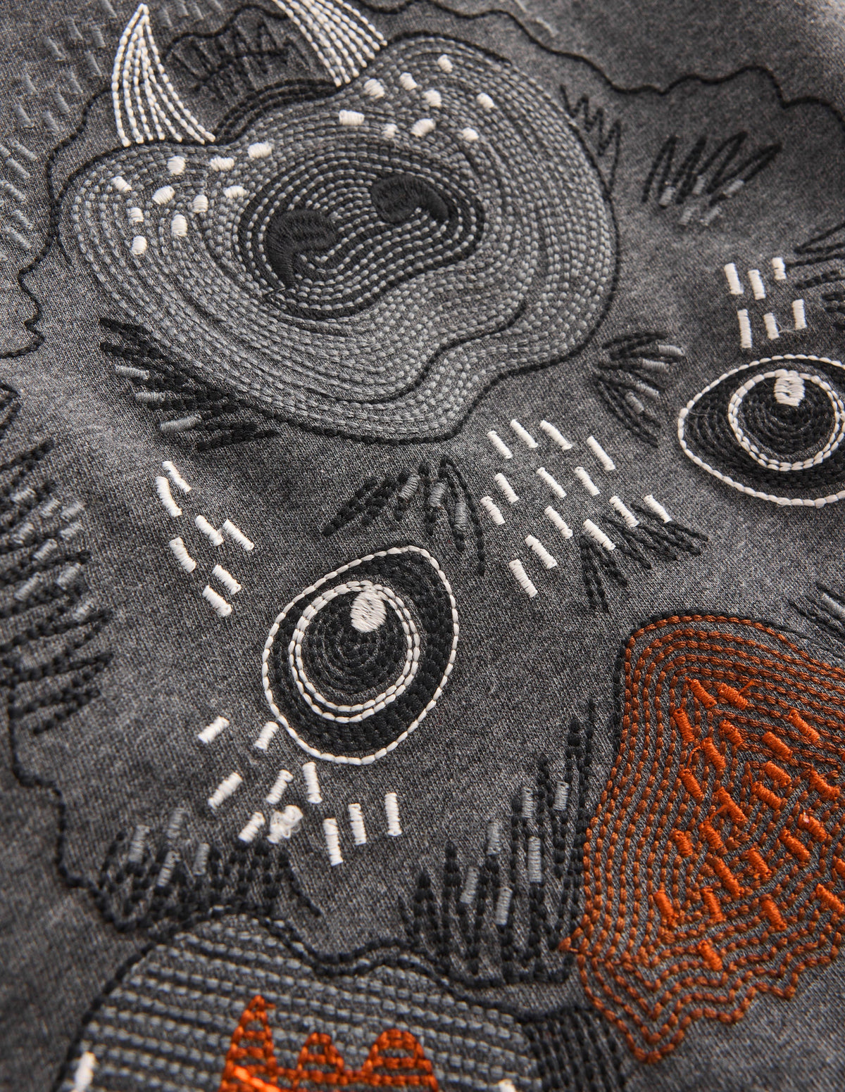 Glow Superstitch T-shirt-Shadow Grey Bat-5