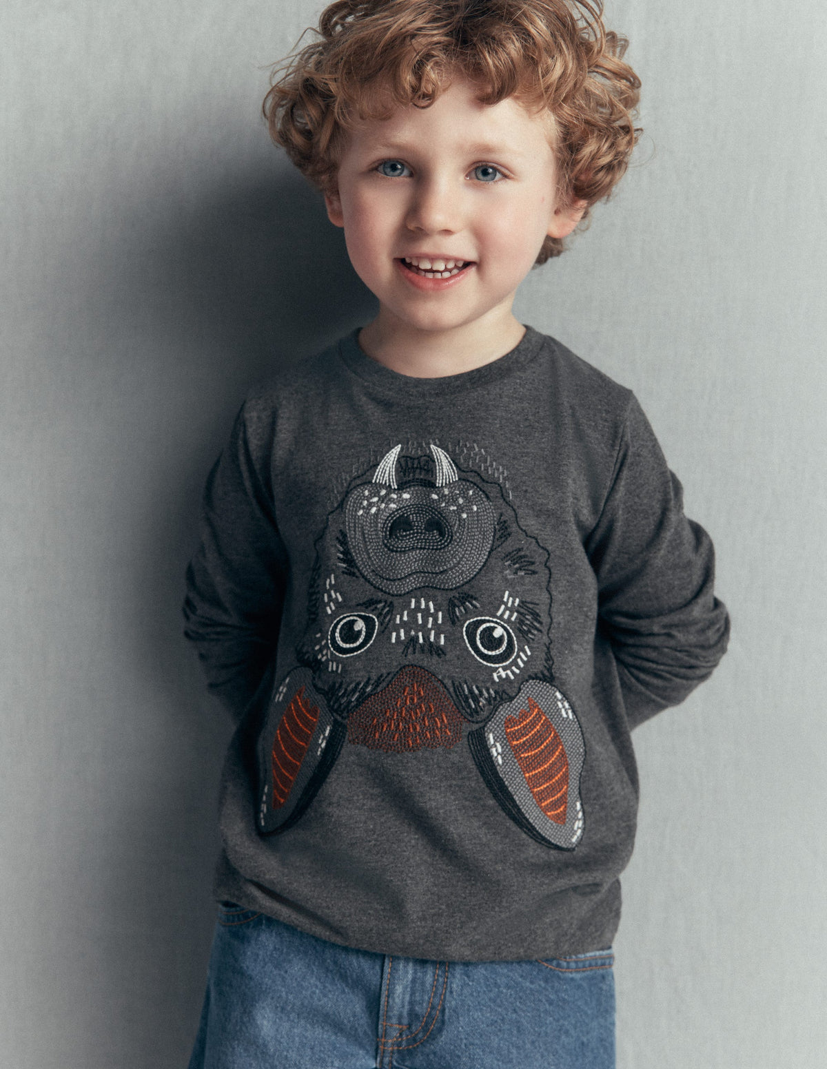 Glow Superstitch T-shirt-Shadow Grey Bat-1