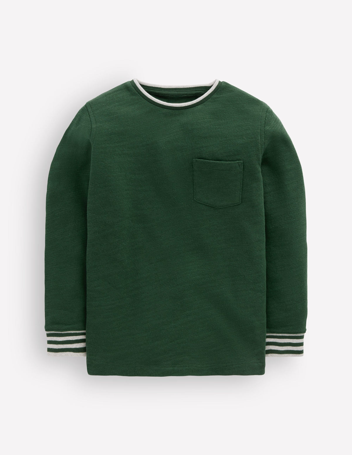 Cosy Mid-weight T-shirt-Hunter Green / Blue Aura-1