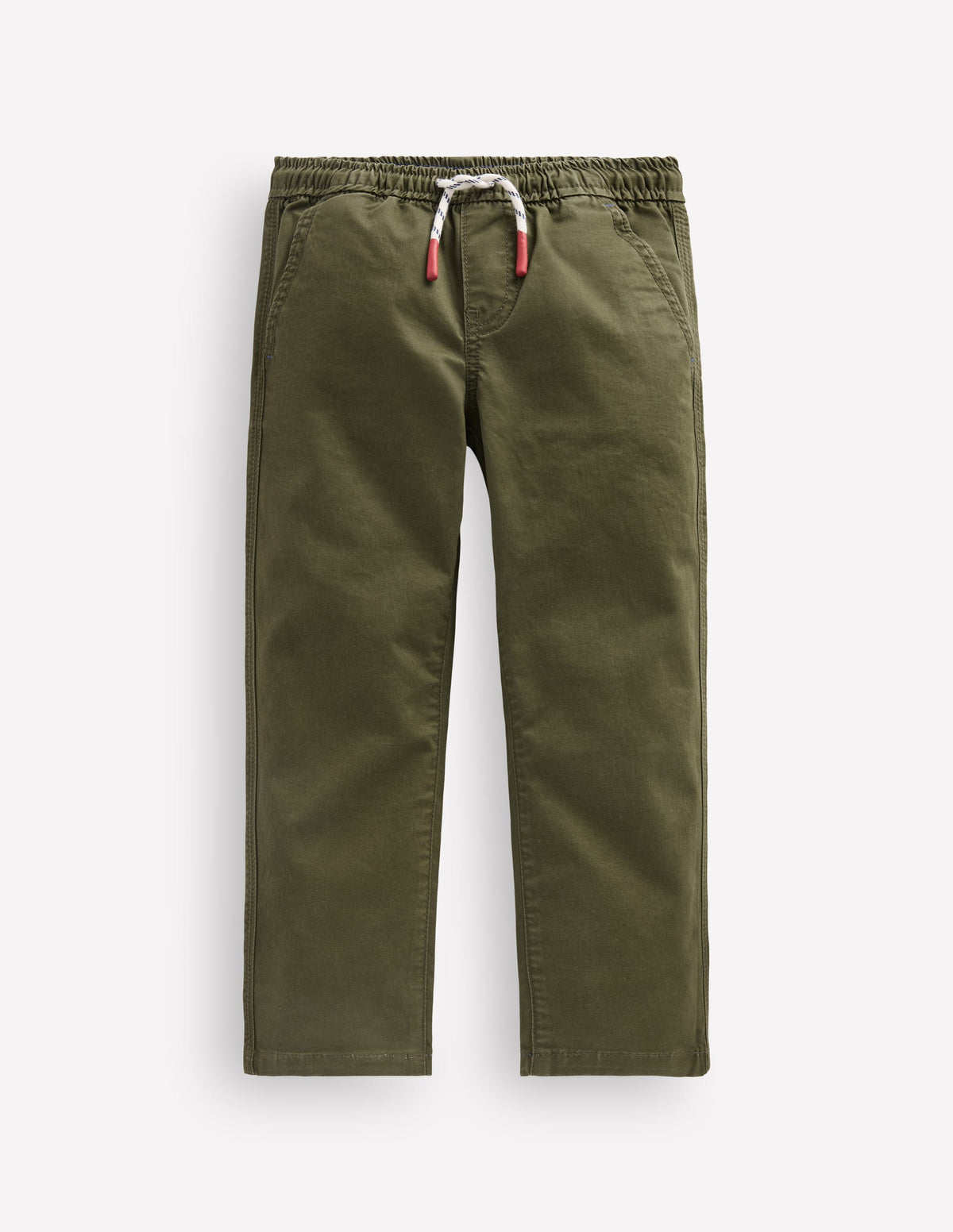 Slim Pull-on Pants-Woodland Green - Image 1