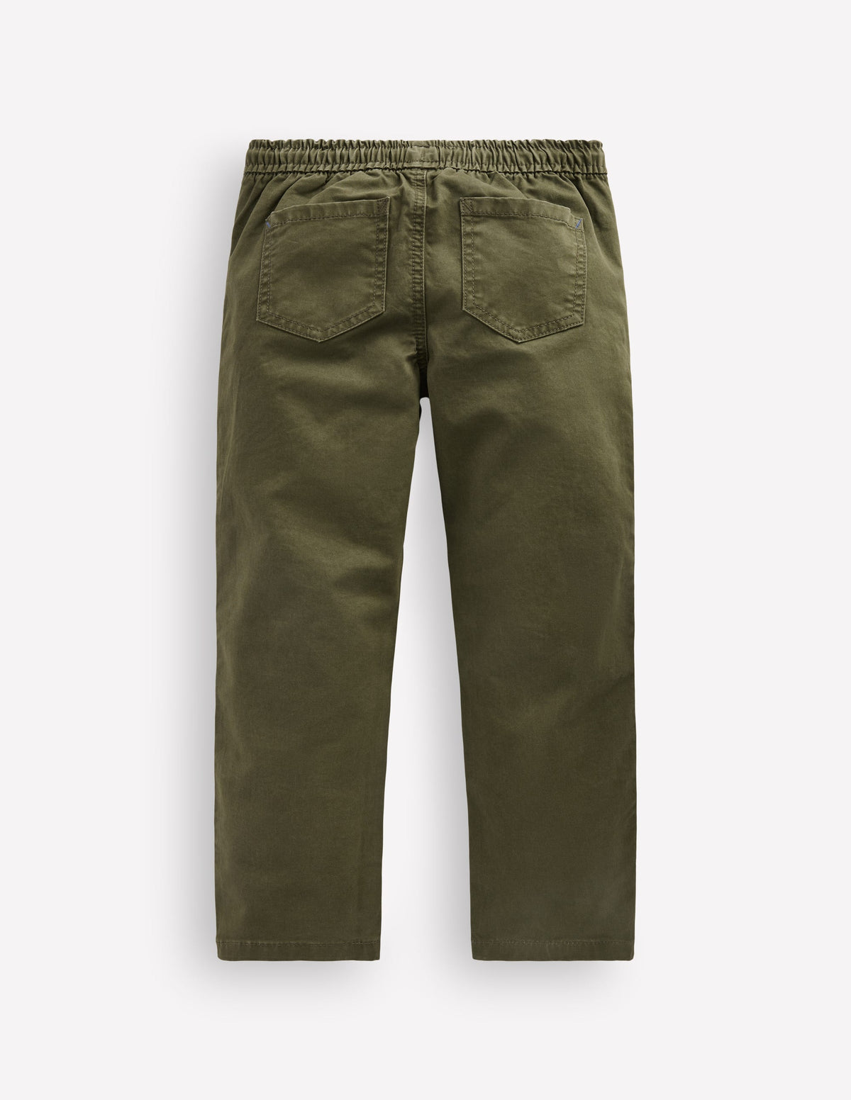 Slim Pull-on Pants-Woodland Green-2