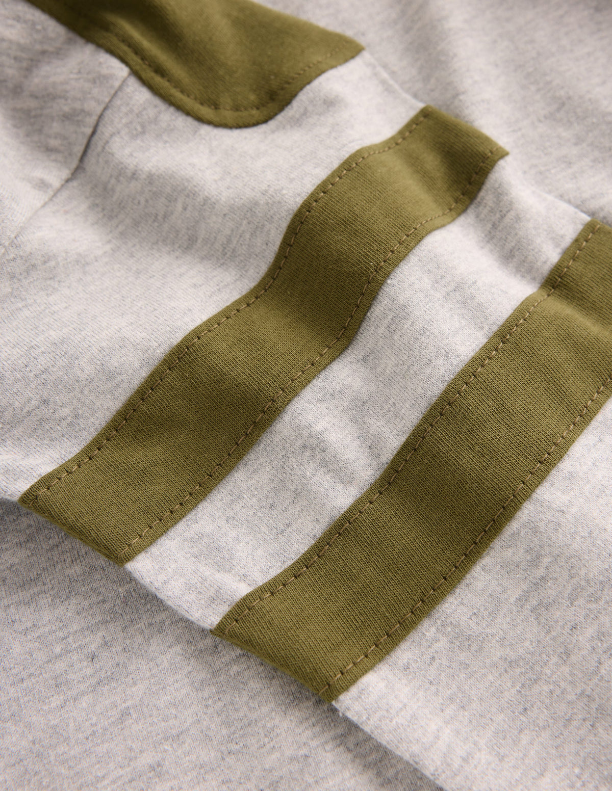 Colour Block T-shirt-Grey Marl-3