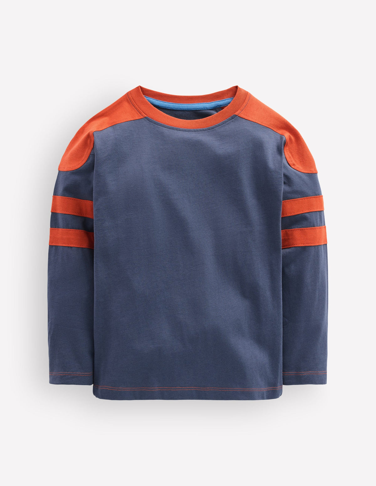 Colour Block T-shirt-Navy - Image 1