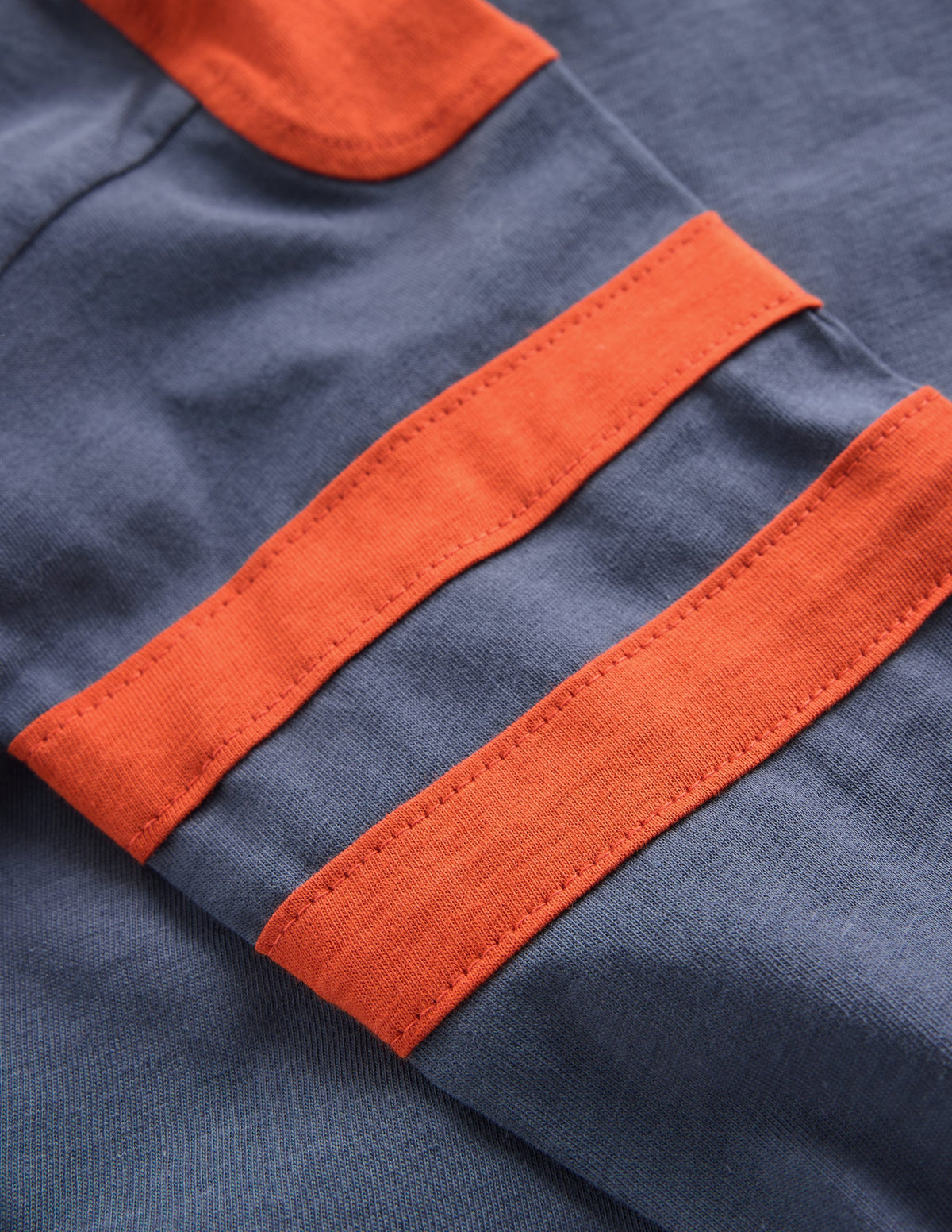Colour Block T-shirt-Navy-3