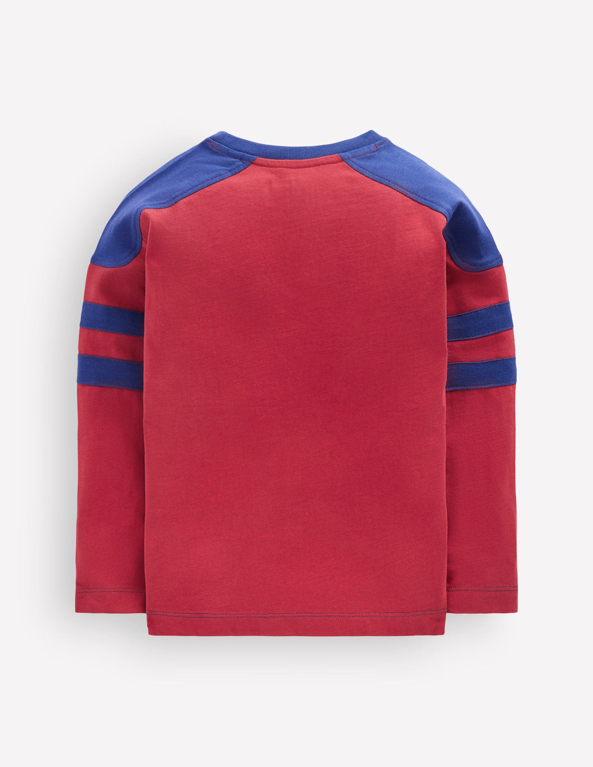 Colour Block T-shirt-Red Earth - Image 2