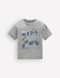 Short Sleeve Printed T-shirt-Bamboo Cane Freestyle Bikes