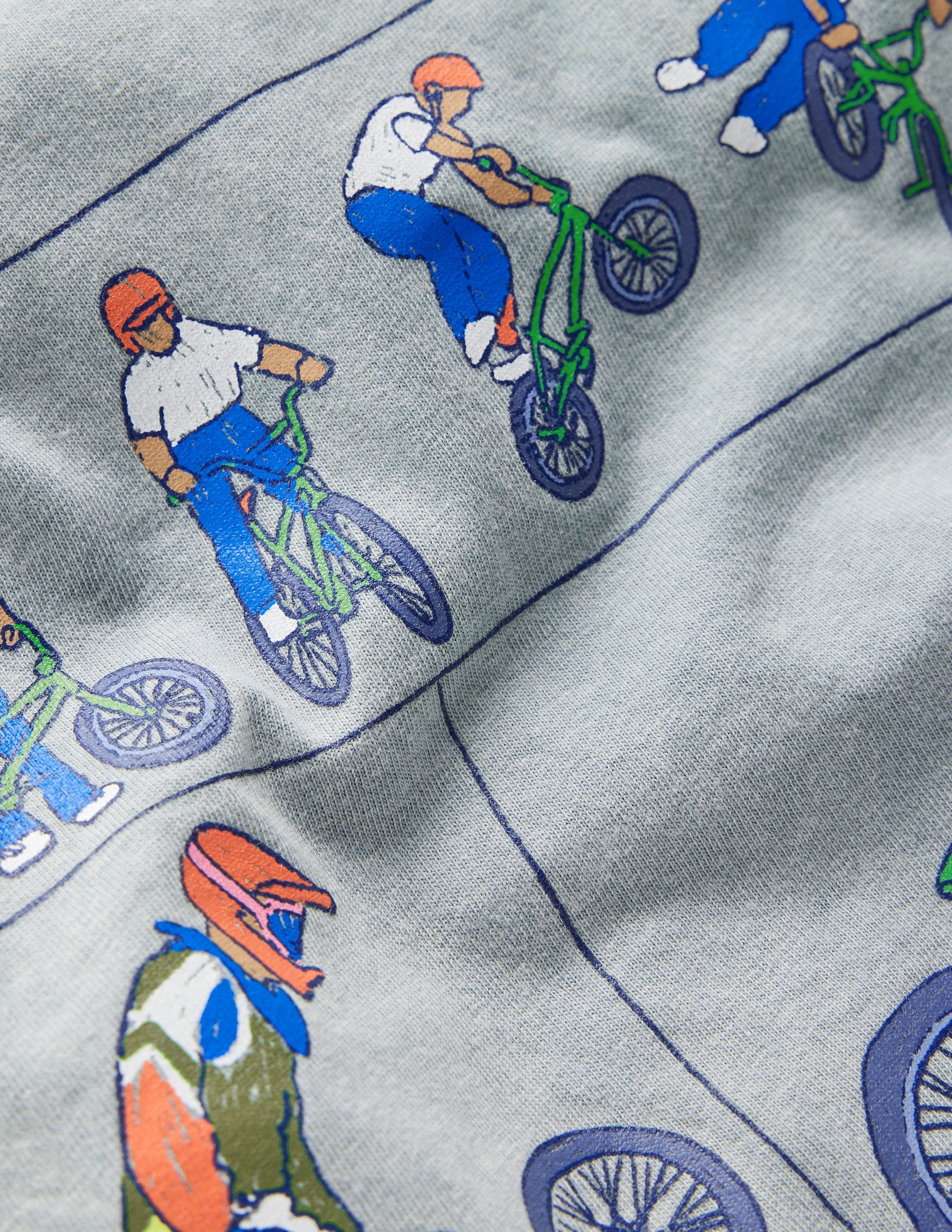 Short Sleeve Printed T-shirt-Bamboo Cane Freestyle Bikes-3