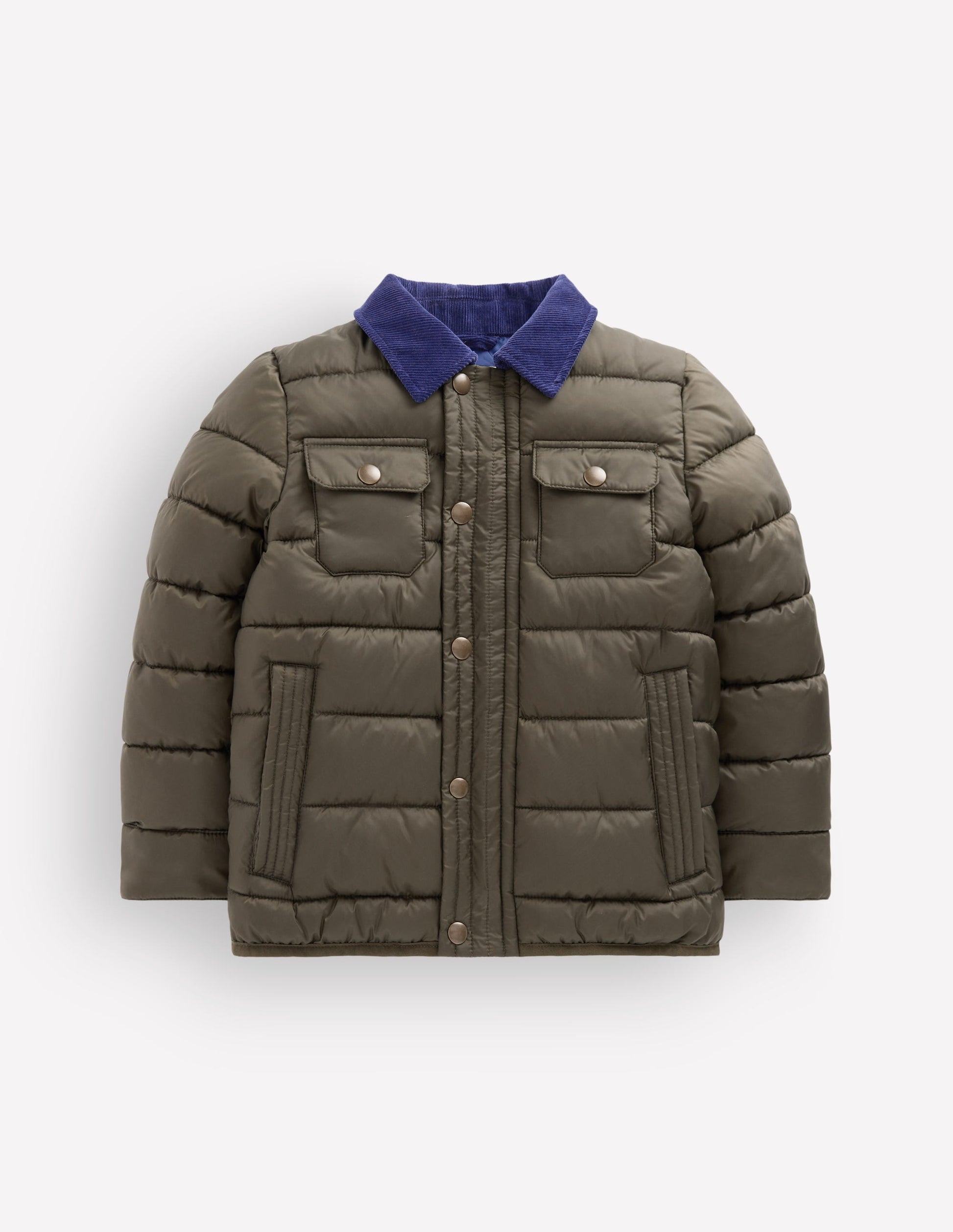 Smart Padded Jacket-Khaki-1
