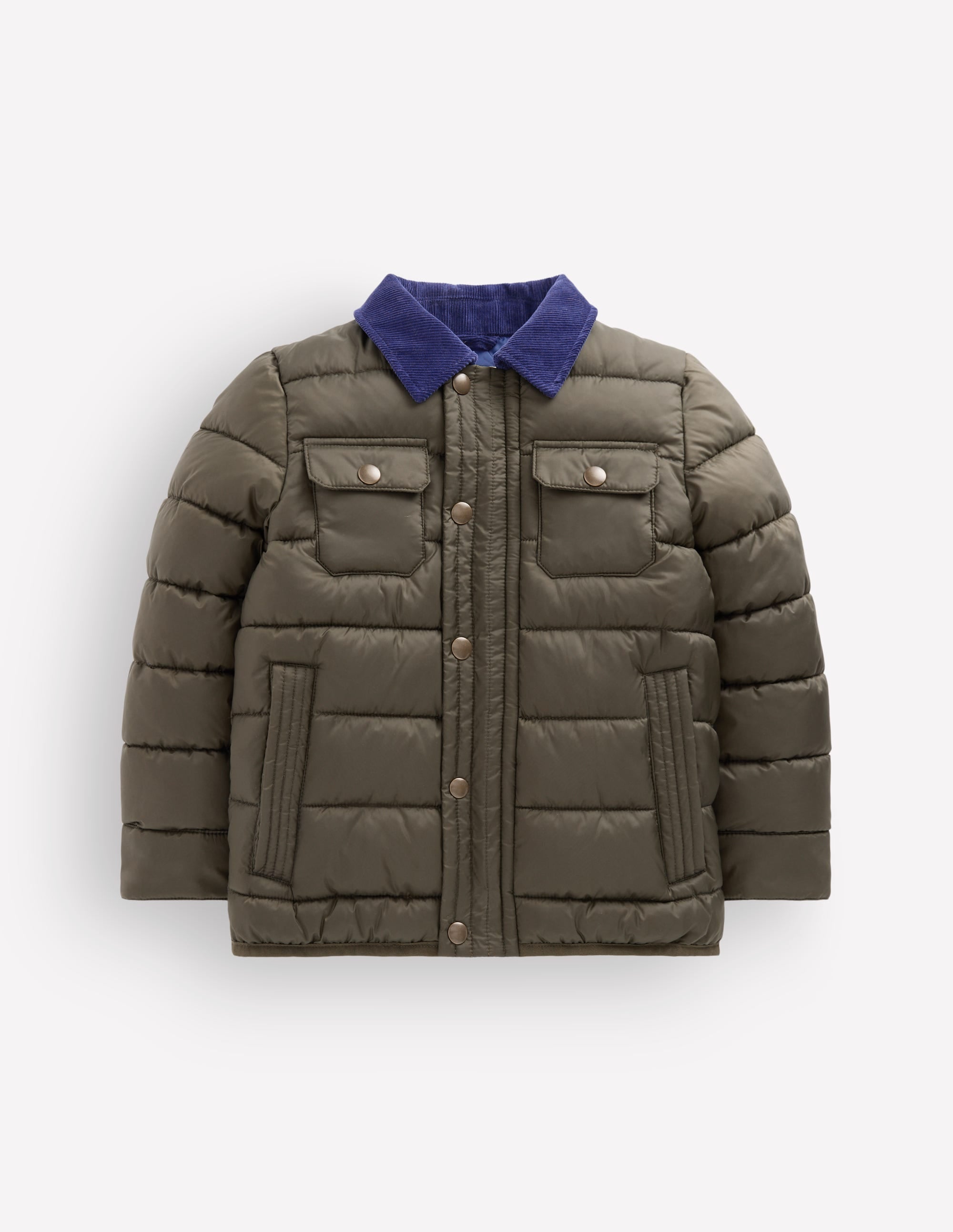 Smart Padded Jacket-Khaki - Image 1