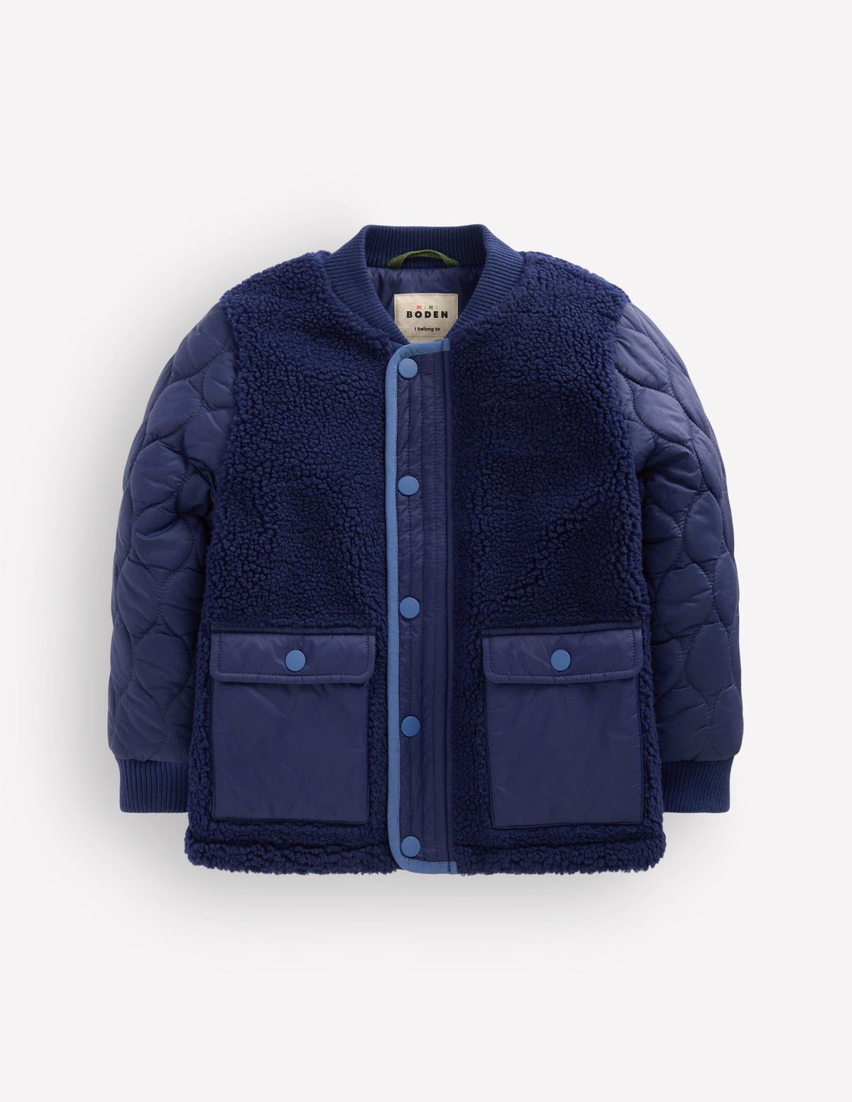 Borg Bomber Jacket-Medieval Blue-1