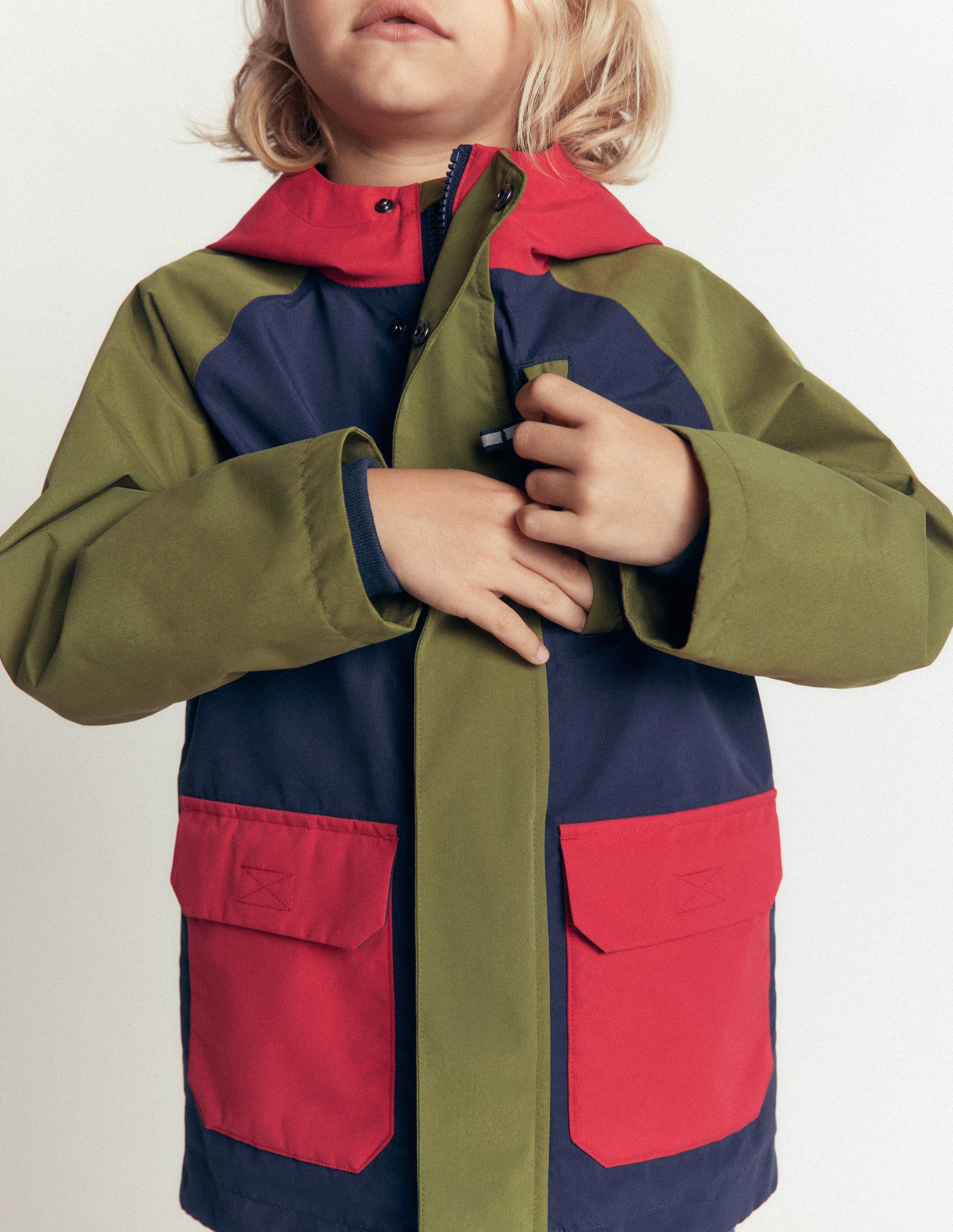 Waterproof Fisherman's Jacket-Colourblock-1