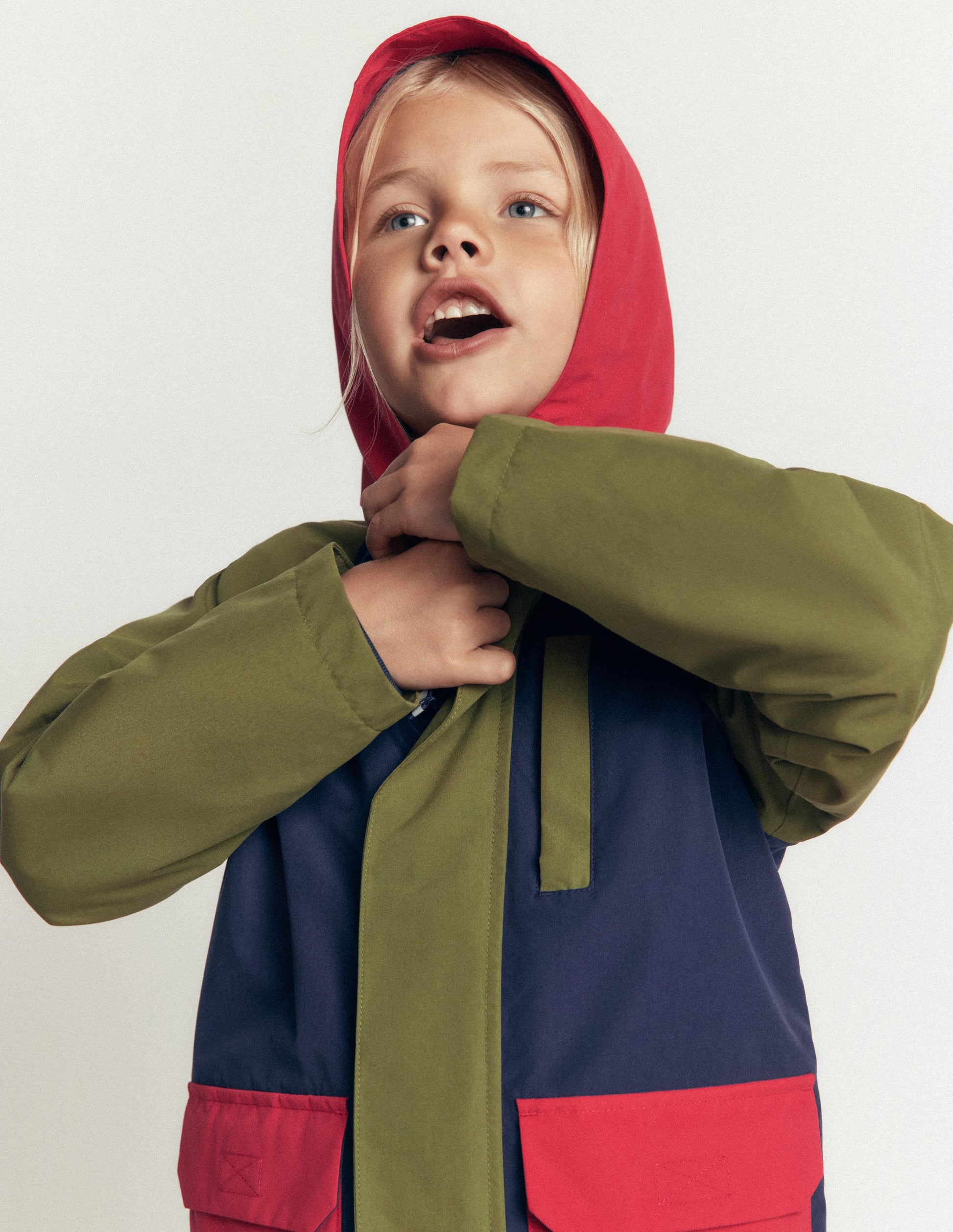 Waterproof Fisherman's Jacket-Colourblock-2
