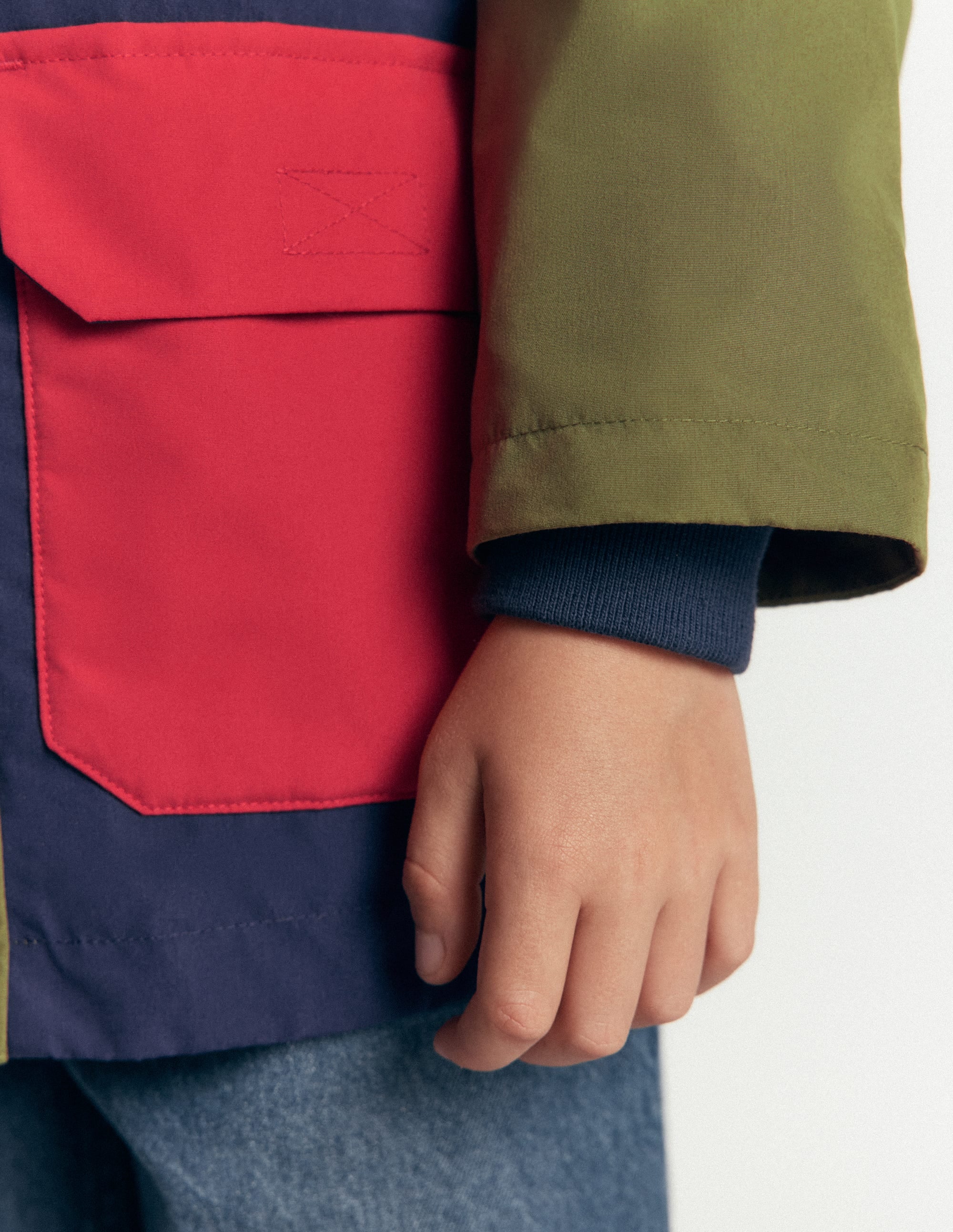 Waterproof Fisherman's Jacket-Colourblock - Image 4