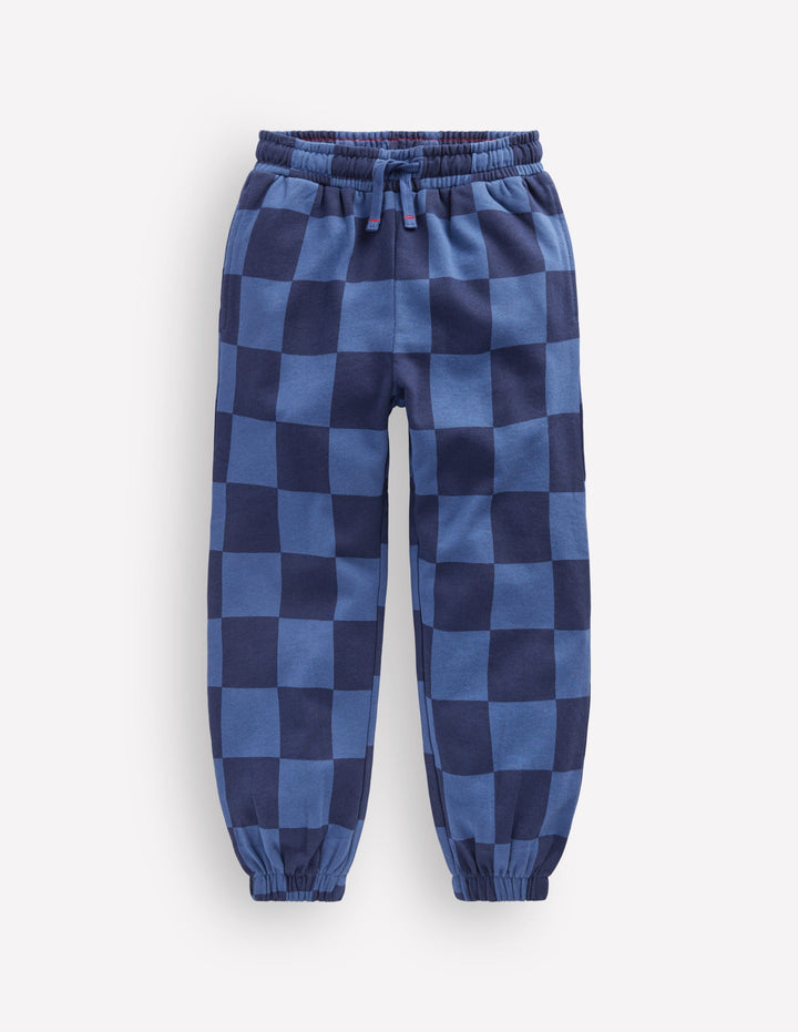 Printed Sweatpants-College Navy / Denim Blue