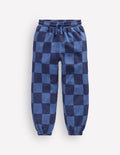 Relaxed Printed Sweatpants-College Navy / Denim Blue