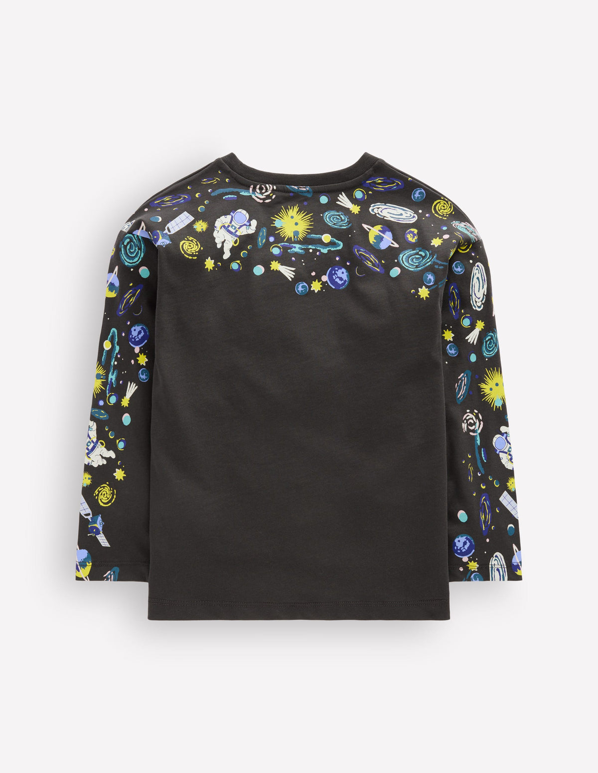 Front and Back Glow T-shirt-Shadow Grey Space-3