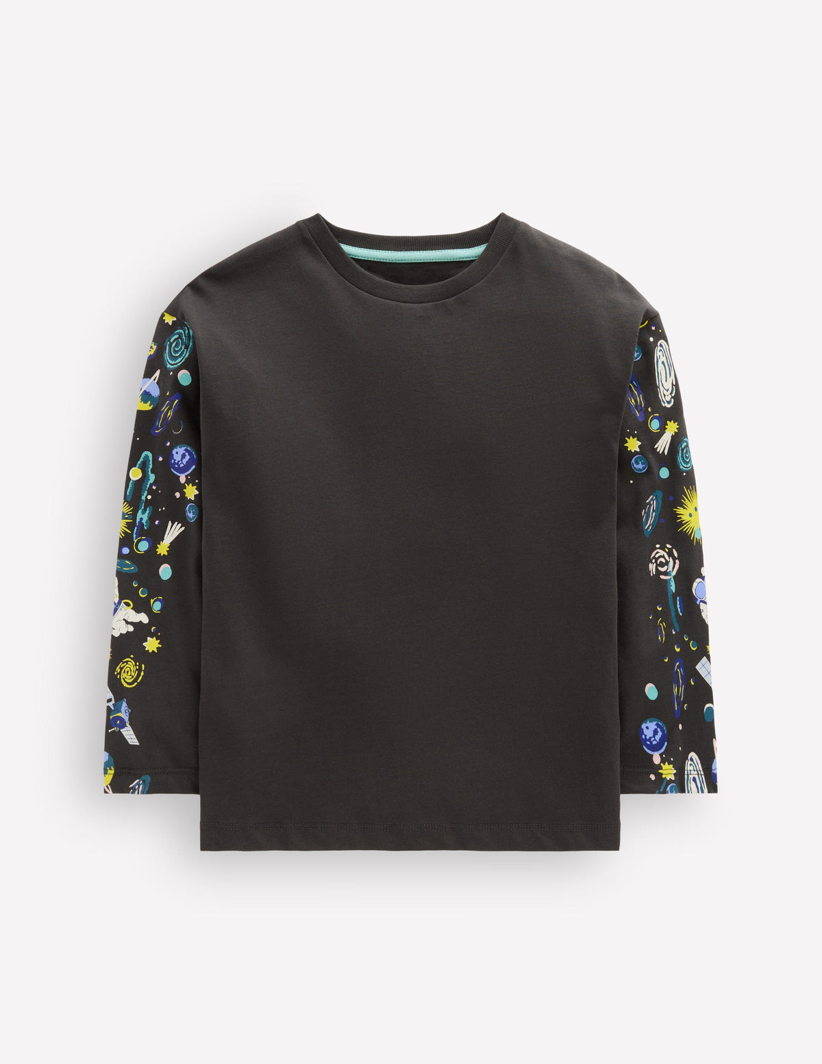 Front and Back Glow T-shirt-Shadow Grey Space - Image 1