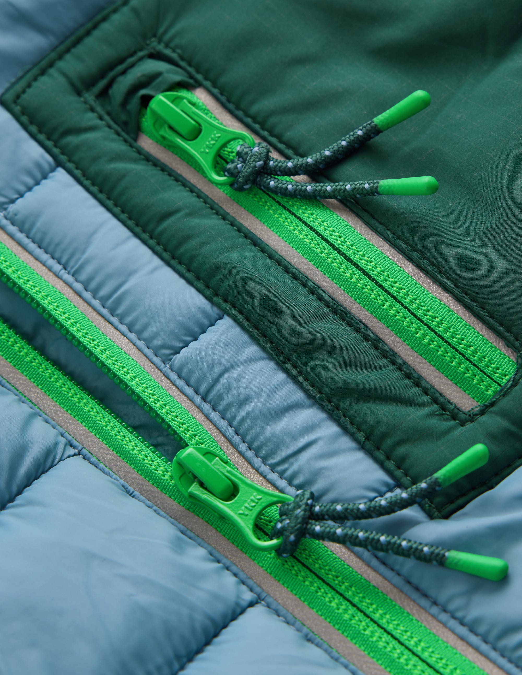 Pack-away Padded Jacket-Blue Aura - Image 6