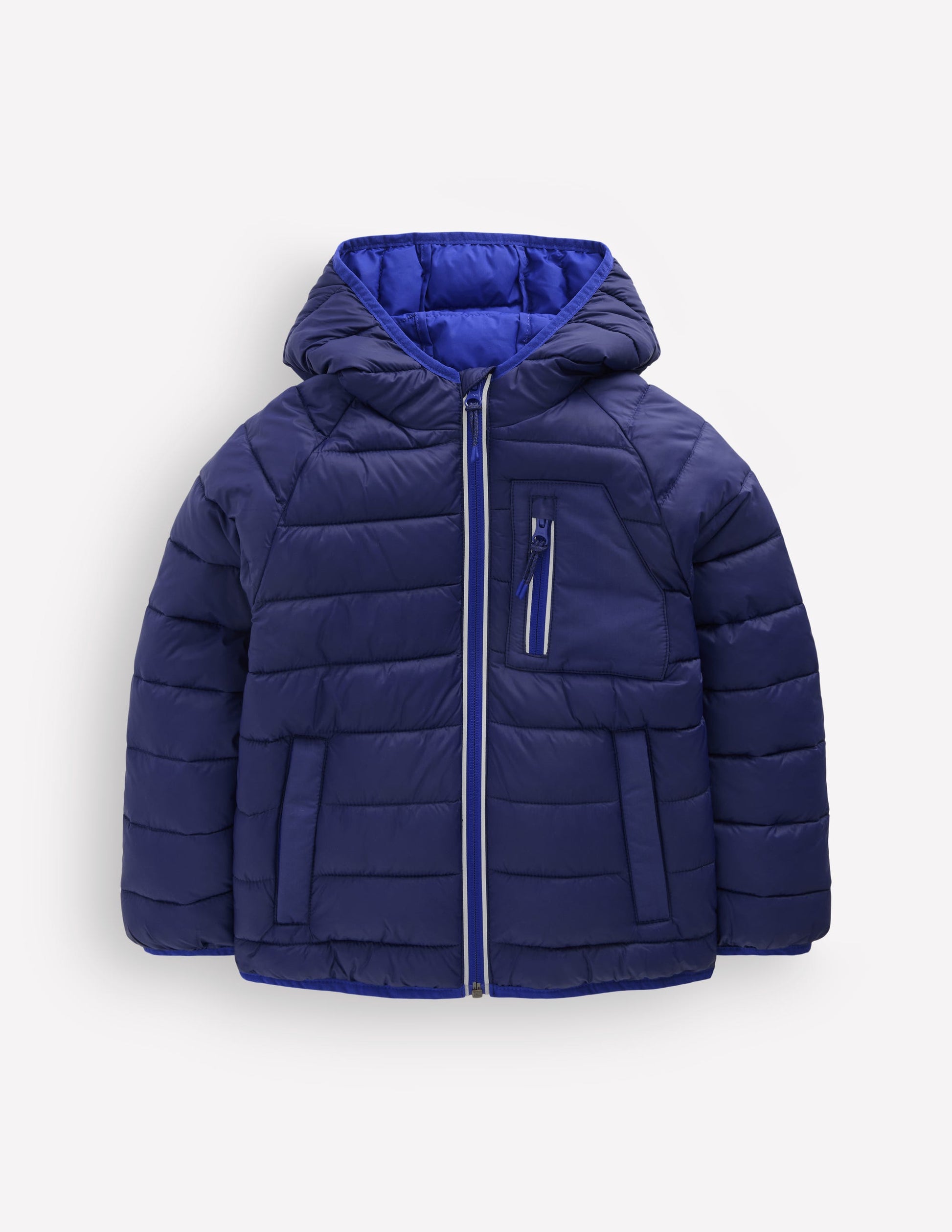 Pack-away Padded Jacket-College Navy-1