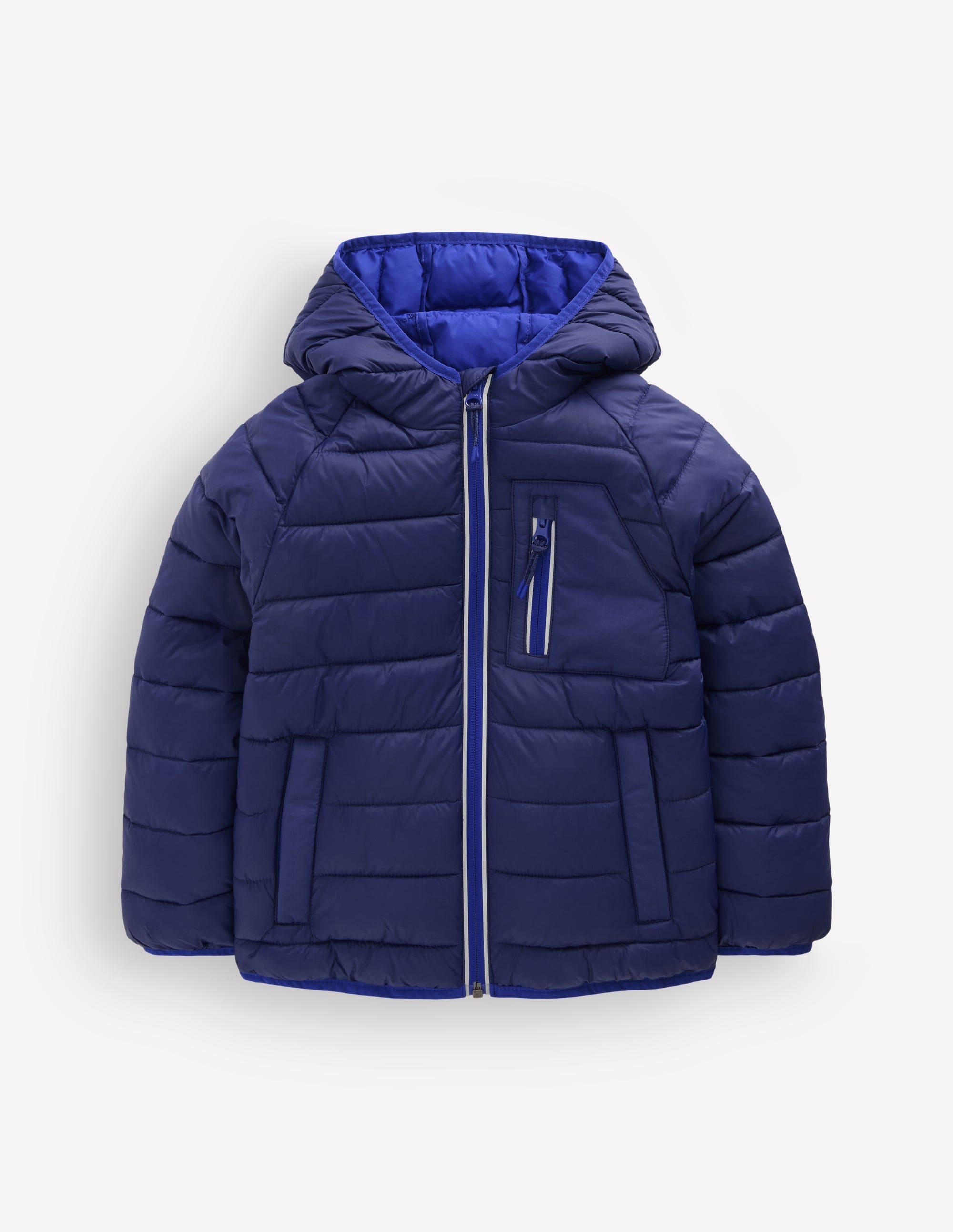 Pack-away Padded Jacket-College Navy - Image 1