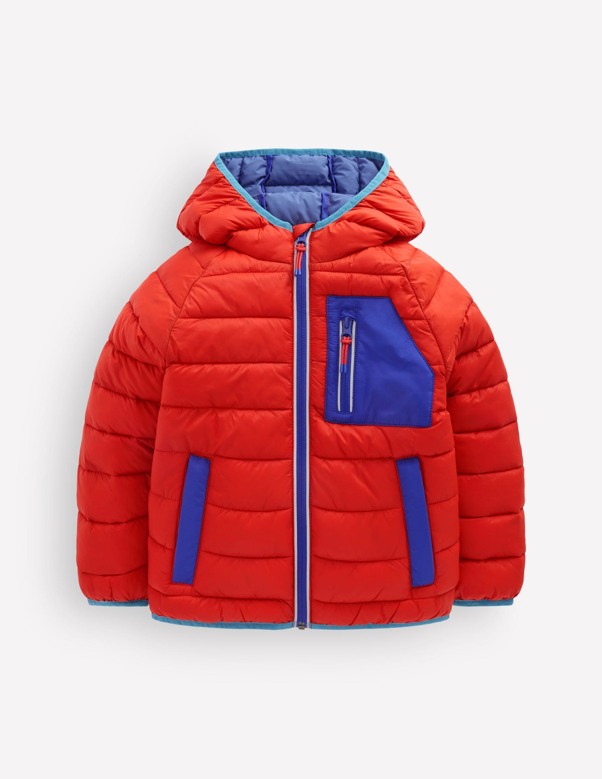 Pack-away Padded Jacket-Aurora Red-1