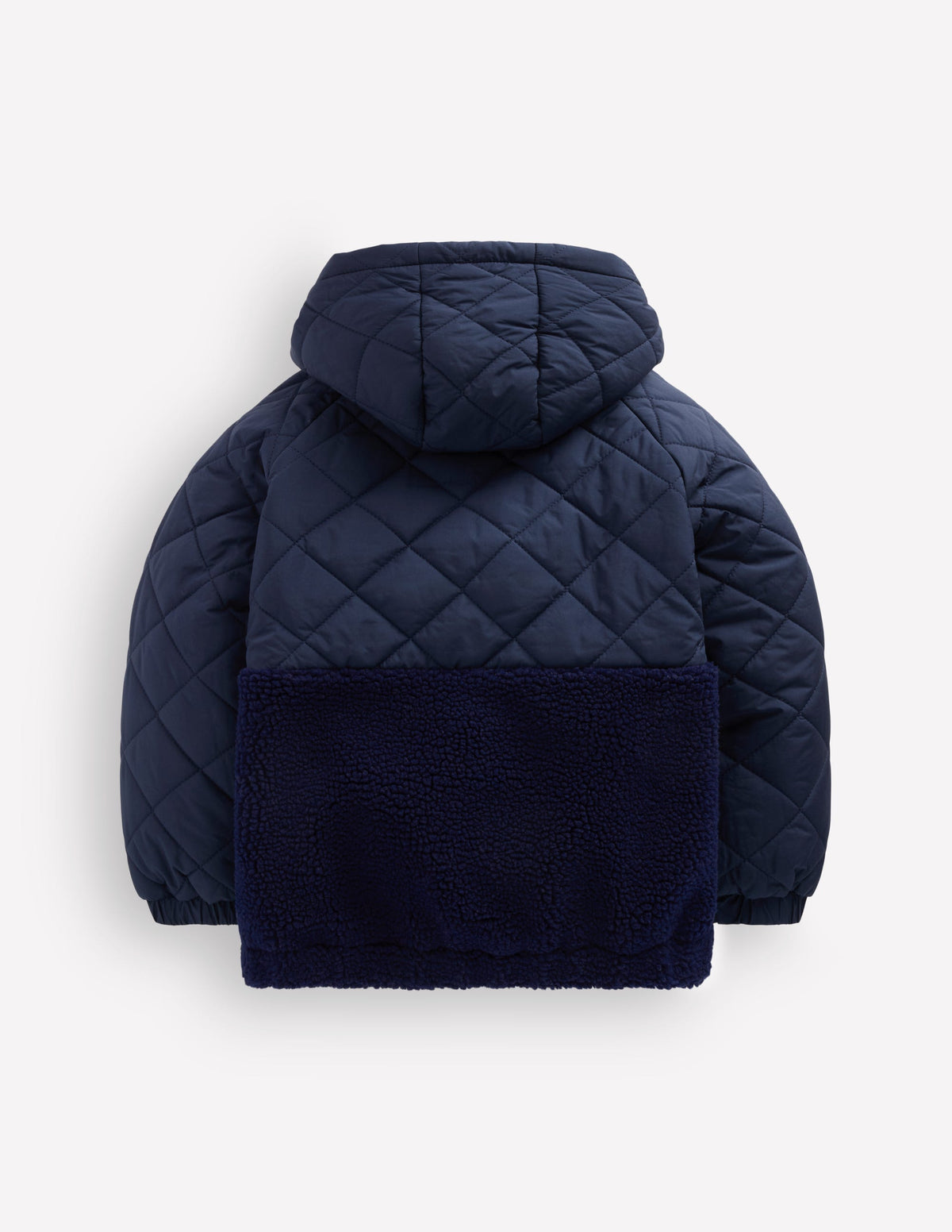 Quilted Borg Jacket-BLACK IRIS-2