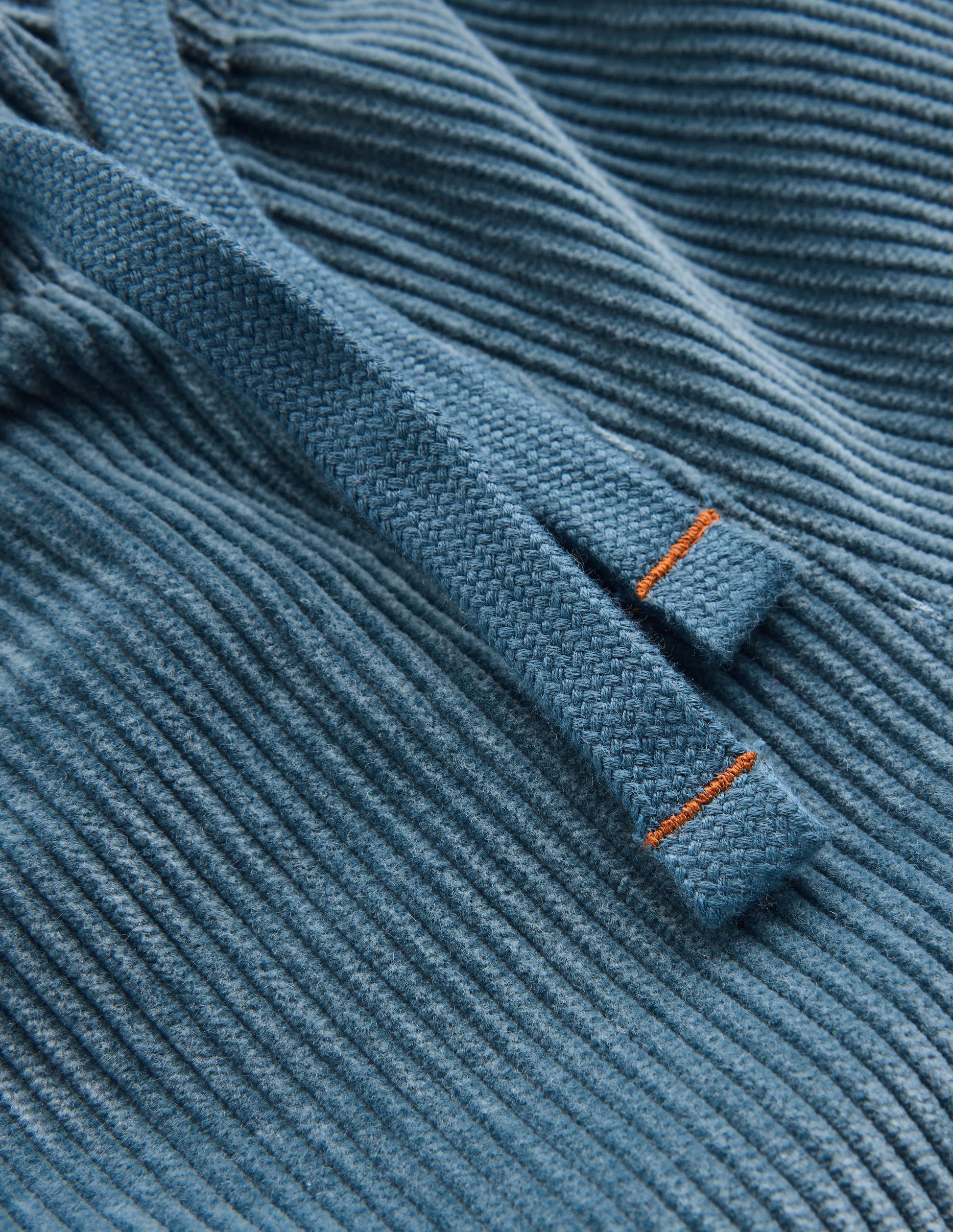 Easy Straight Cord Trousers-Storm Blue-3