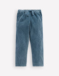 Easy Straight Cord Trousers-Storm Blue