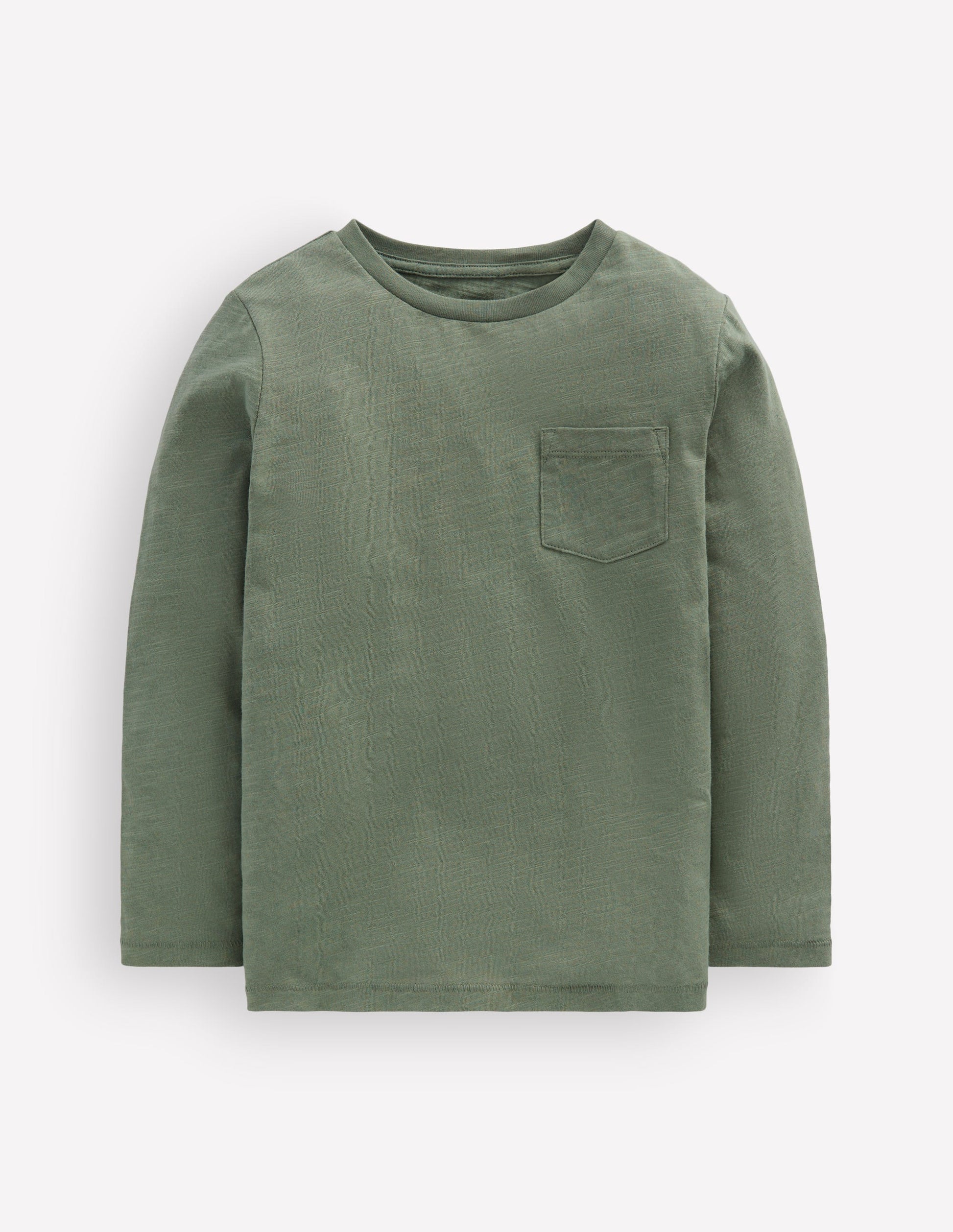 Everyday Long Sleeve T-Shirt-Bottle Green-1