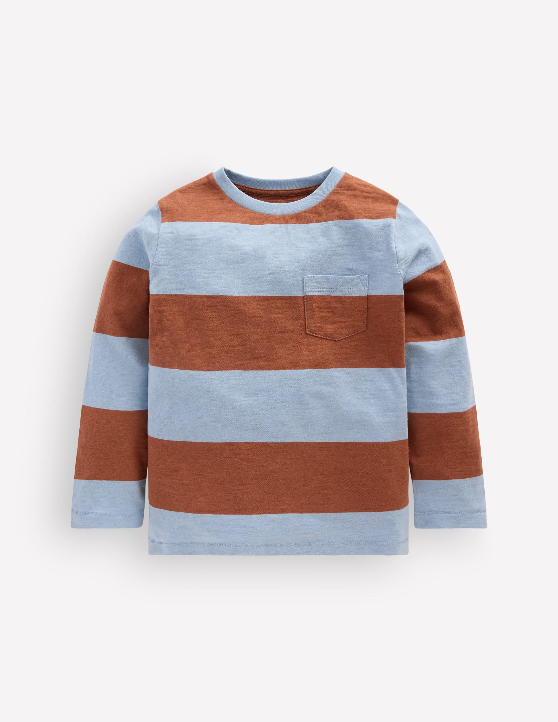 Everyday Long Sleeve T-Shirt-Glacier Blue / Russet-1