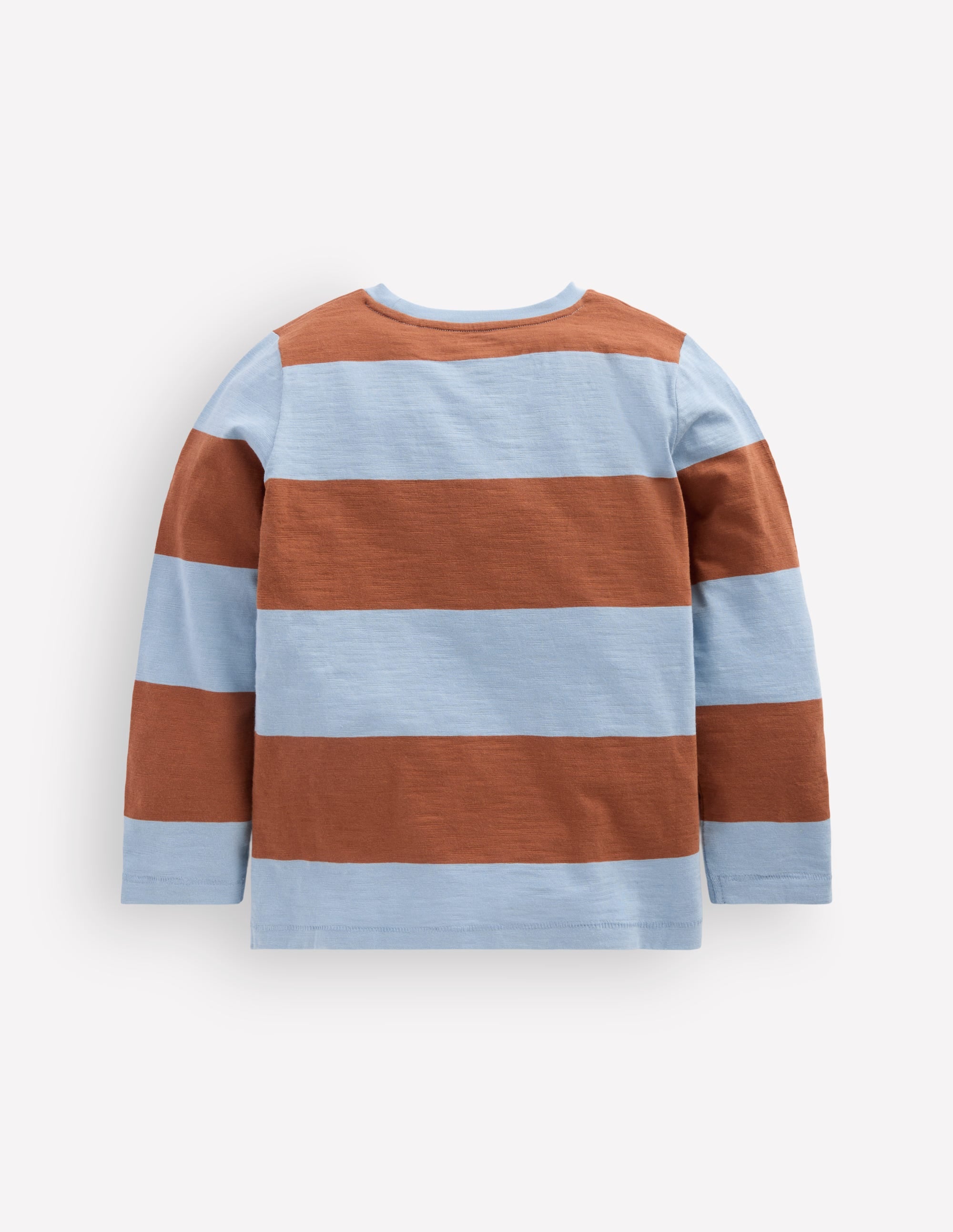 Everyday Long Sleeve T-Shirt-Glacier Blue / Russet - Image 2